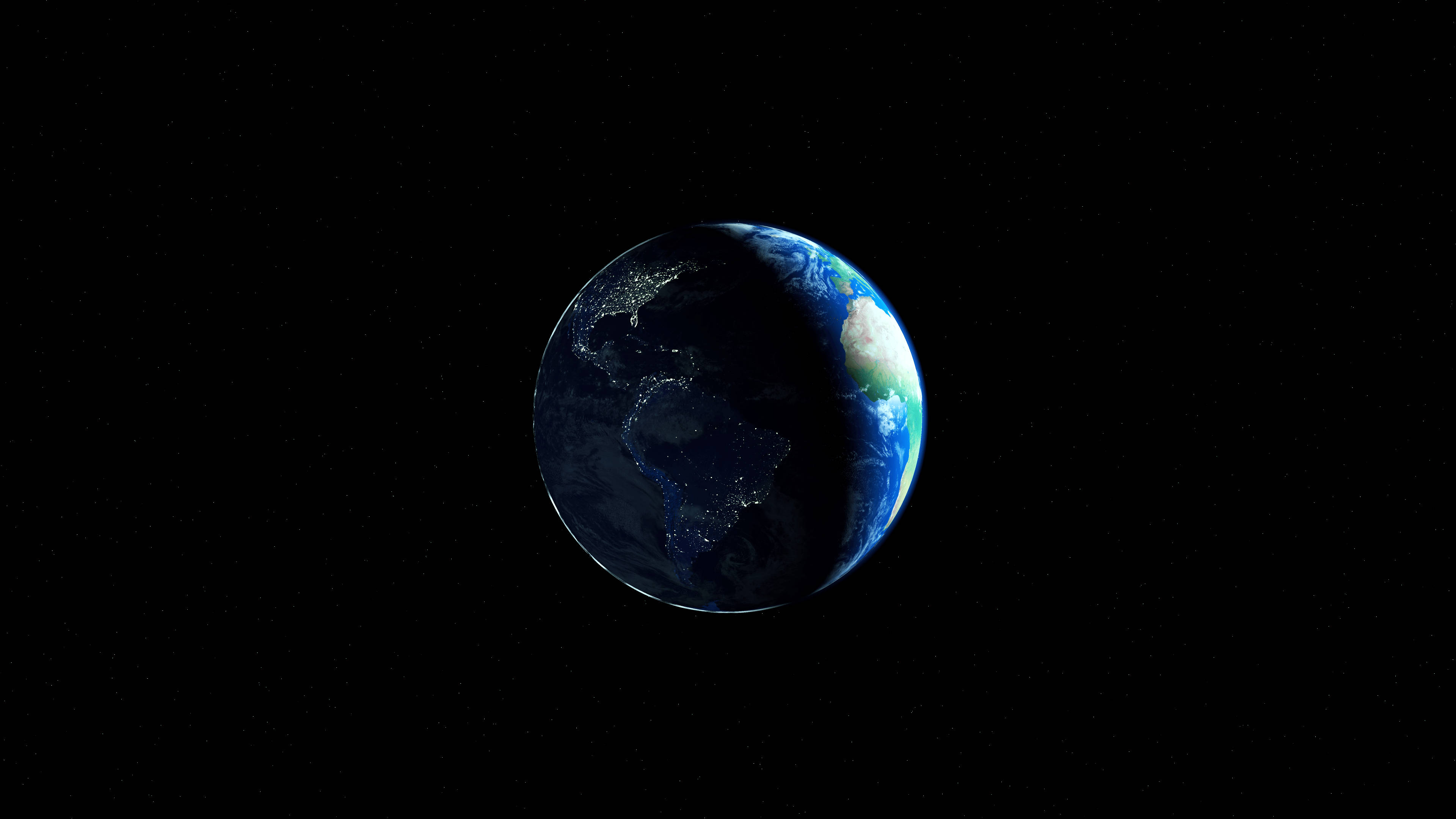 4K Earth, black background, Earth, 4K Desktop Wallpaper