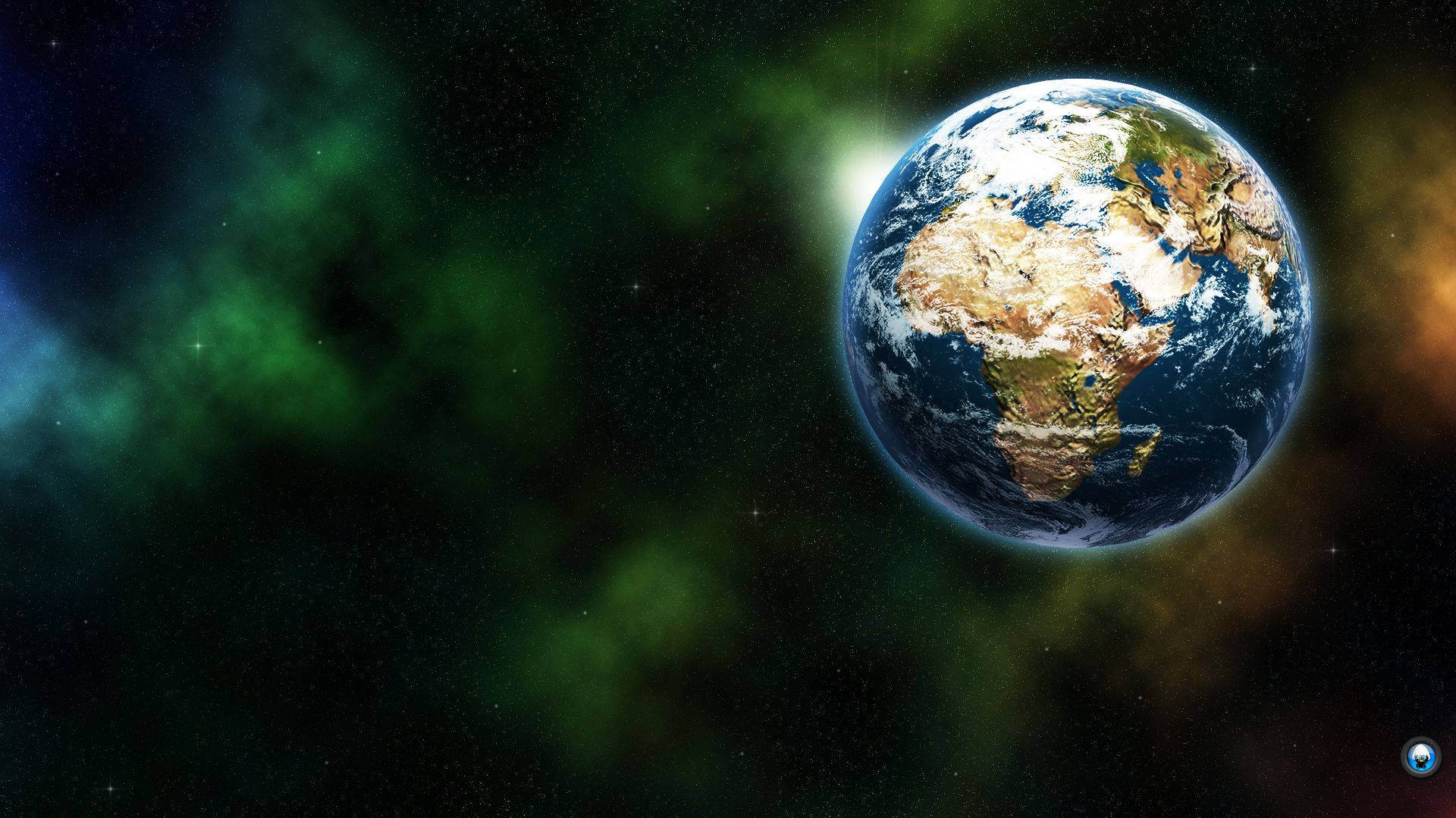 4K Earth, cosmic template, Earth, Full HD Desktop Wallpaper