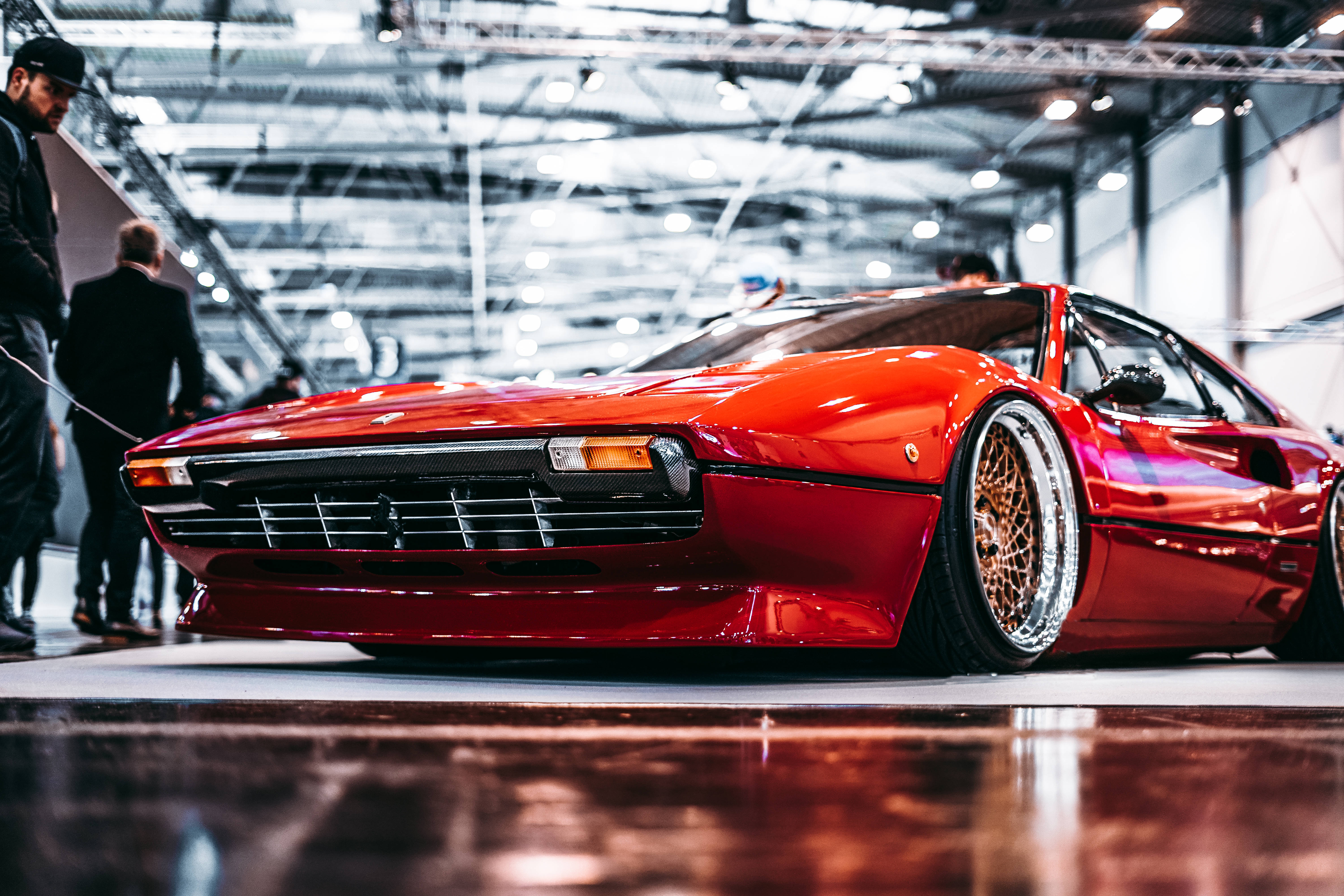 Ferrari 308, glossy red, modified, 5K Desktop Wallpaper