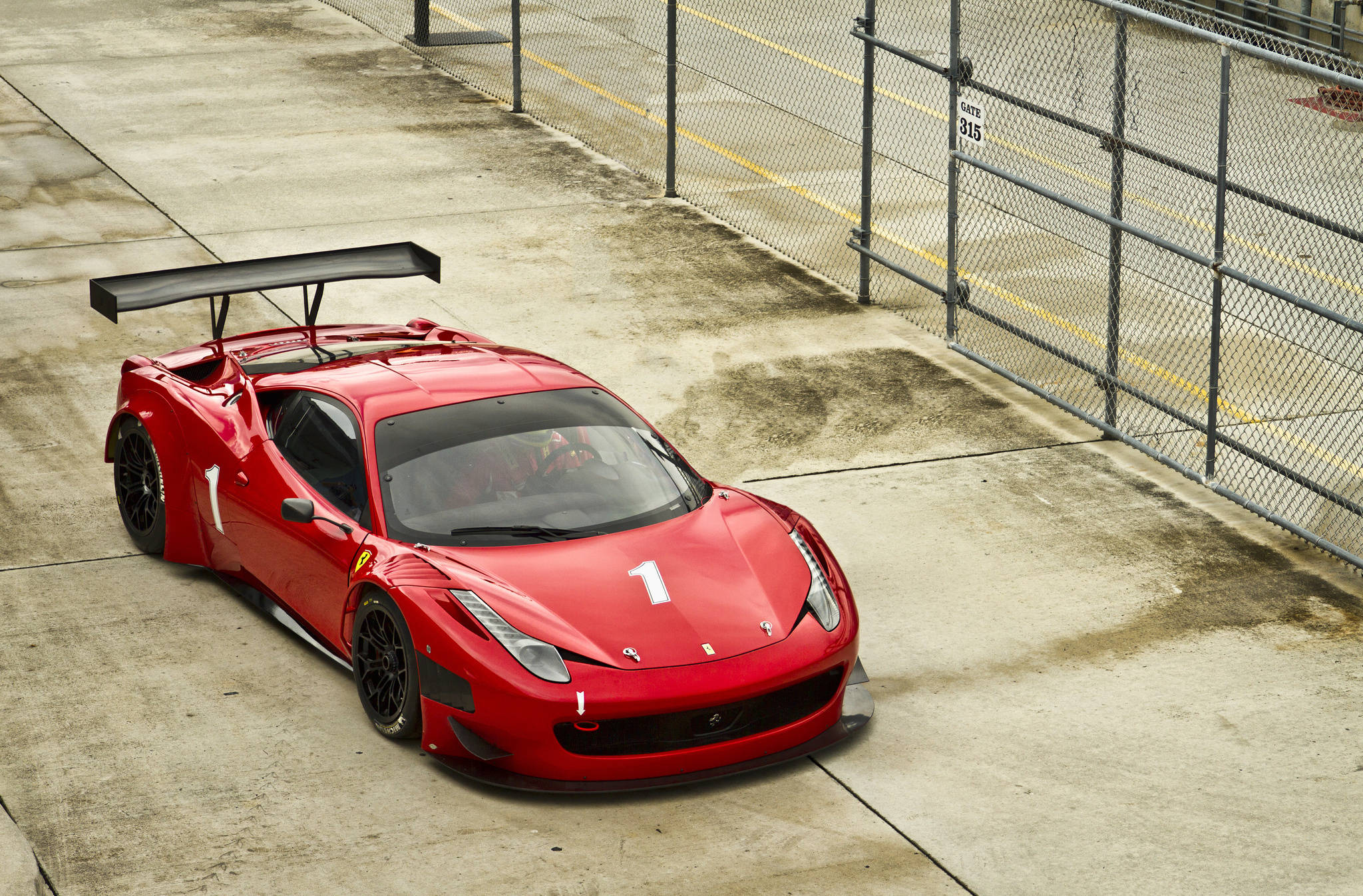 Ferrari, red sports car, number one, Full HD Desktop Wallpaper