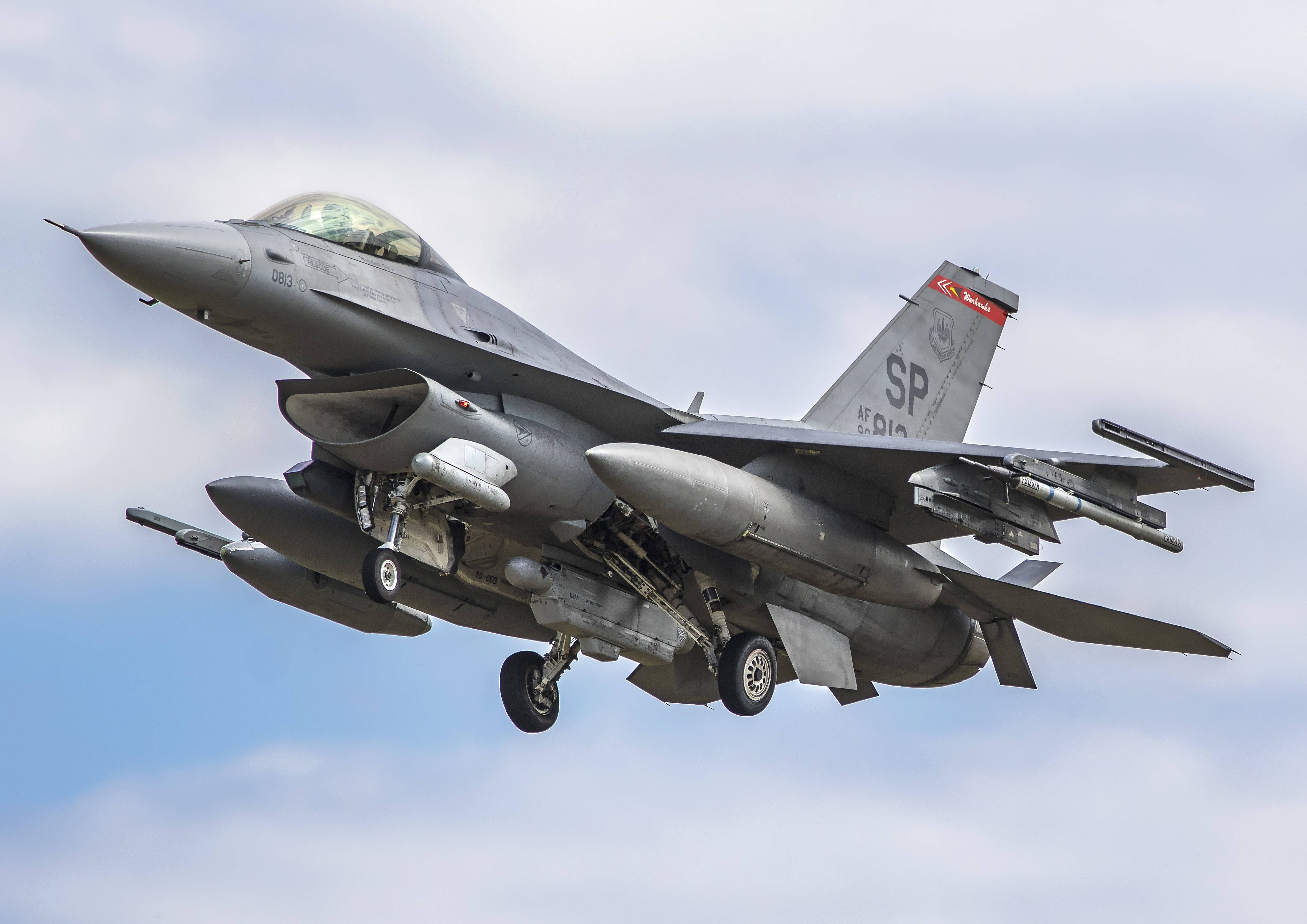 4K Fighter Plane, gray fighter jet, landing gear down, 4K Desktop Wallpaper