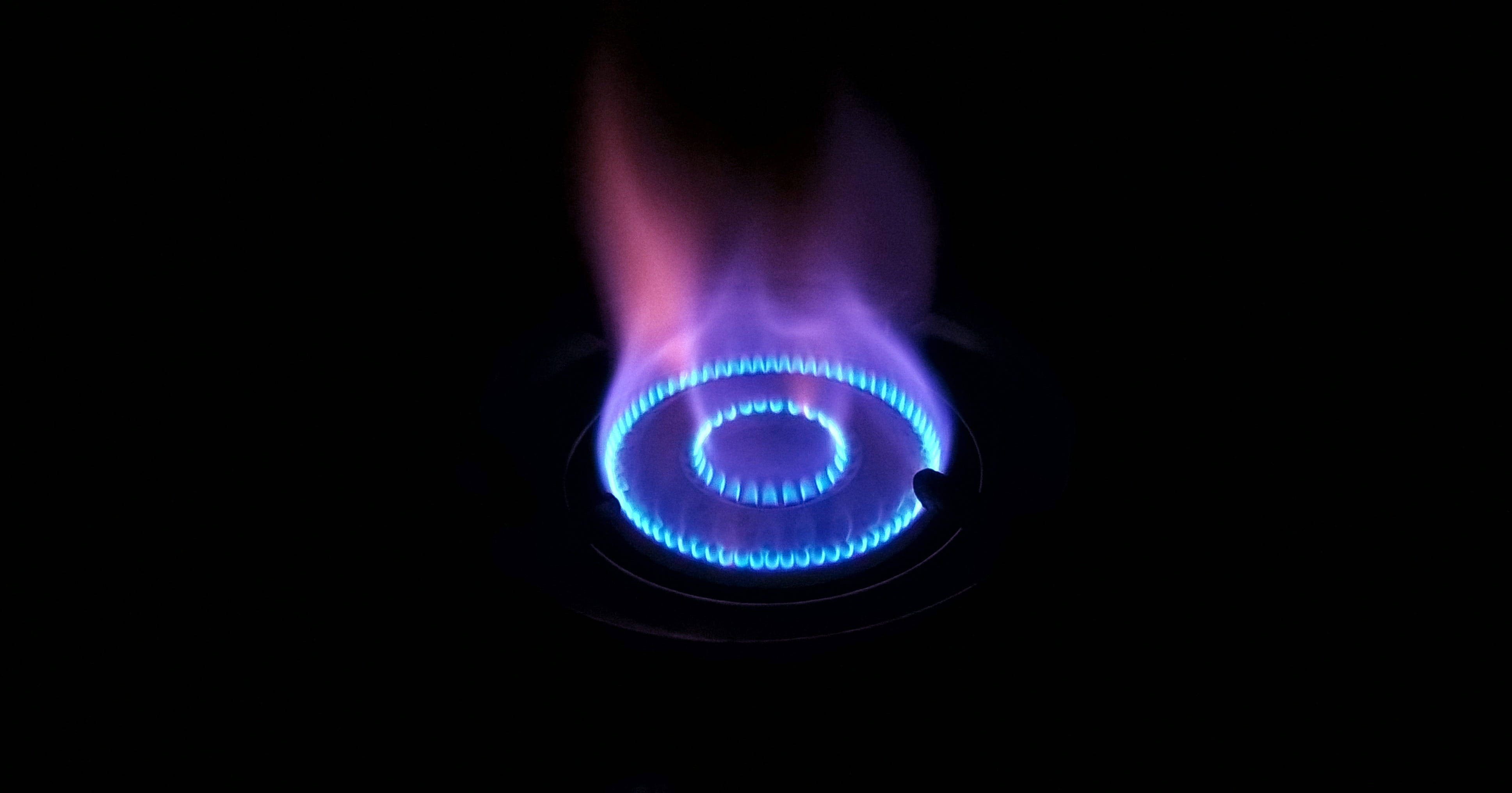 gas burner, blue, purple, 4K Desktop Wallpaper