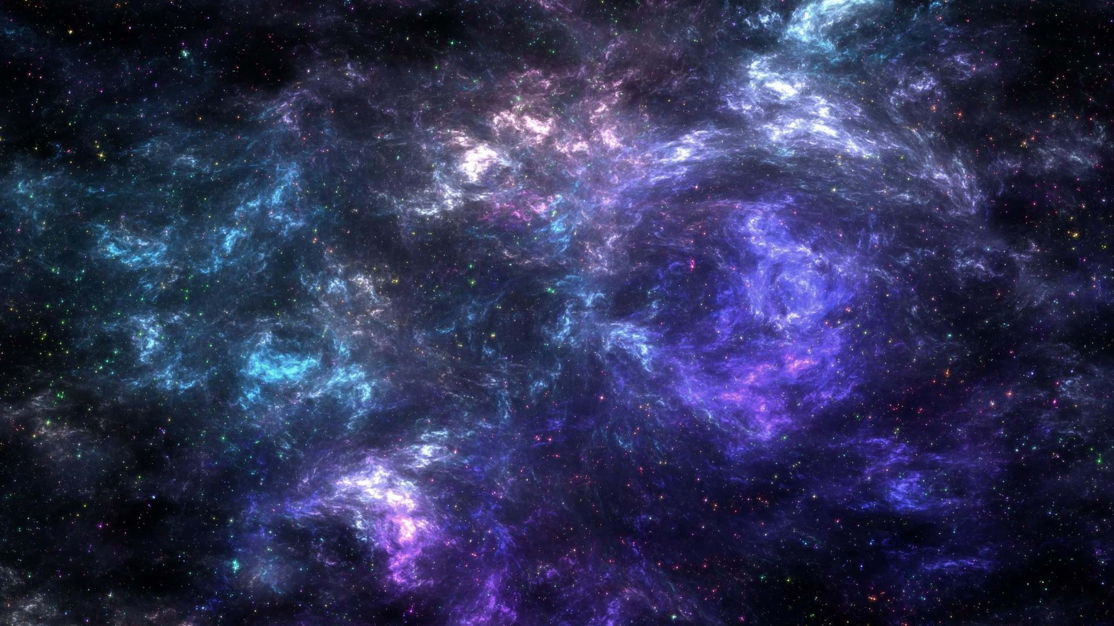 4K Galaxy, cosmic nebula, deep purples, 4K Desktop Wallpaper