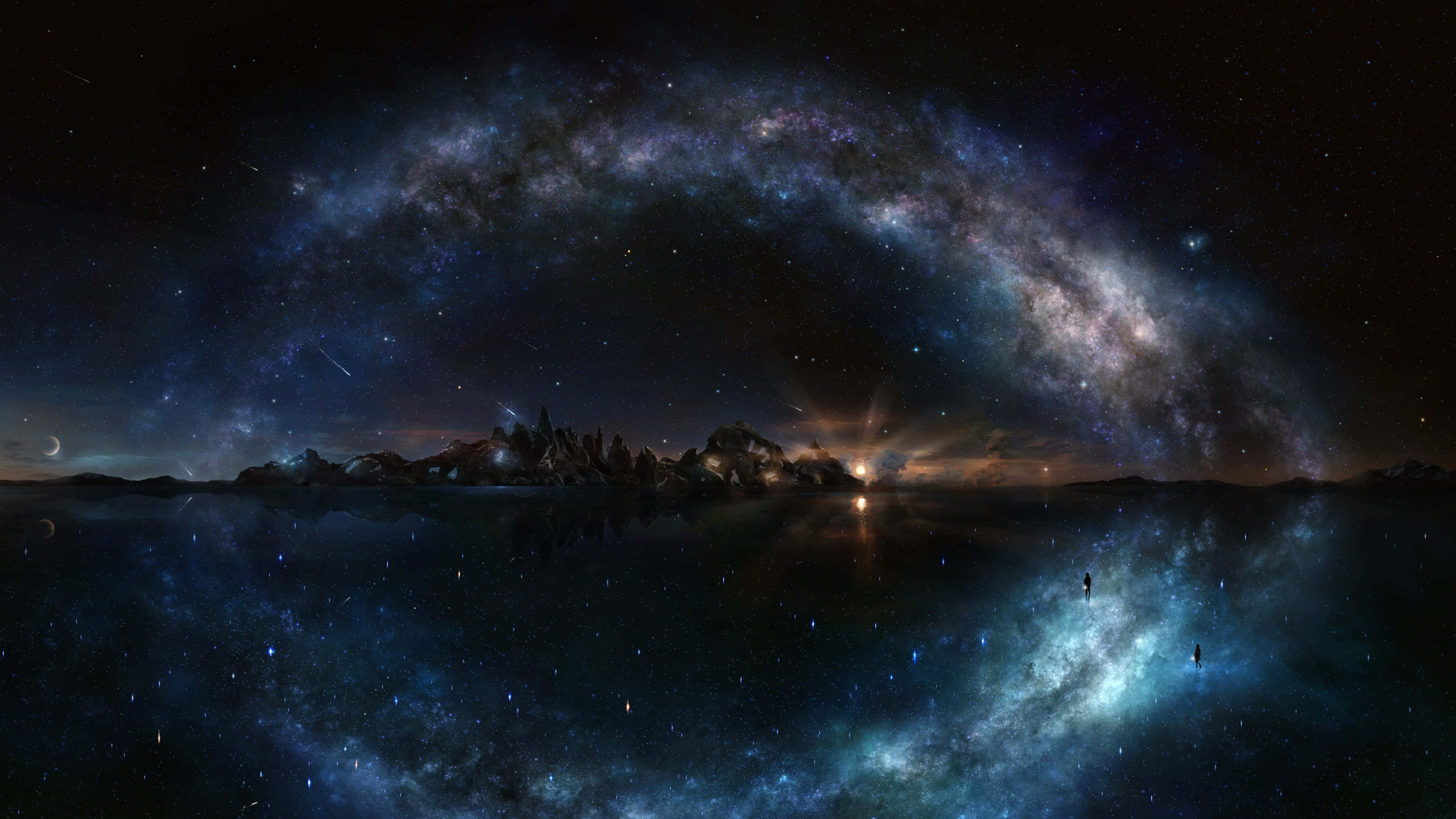 4K Galaxy, galaxy, night scene, 4K Desktop Wallpaper