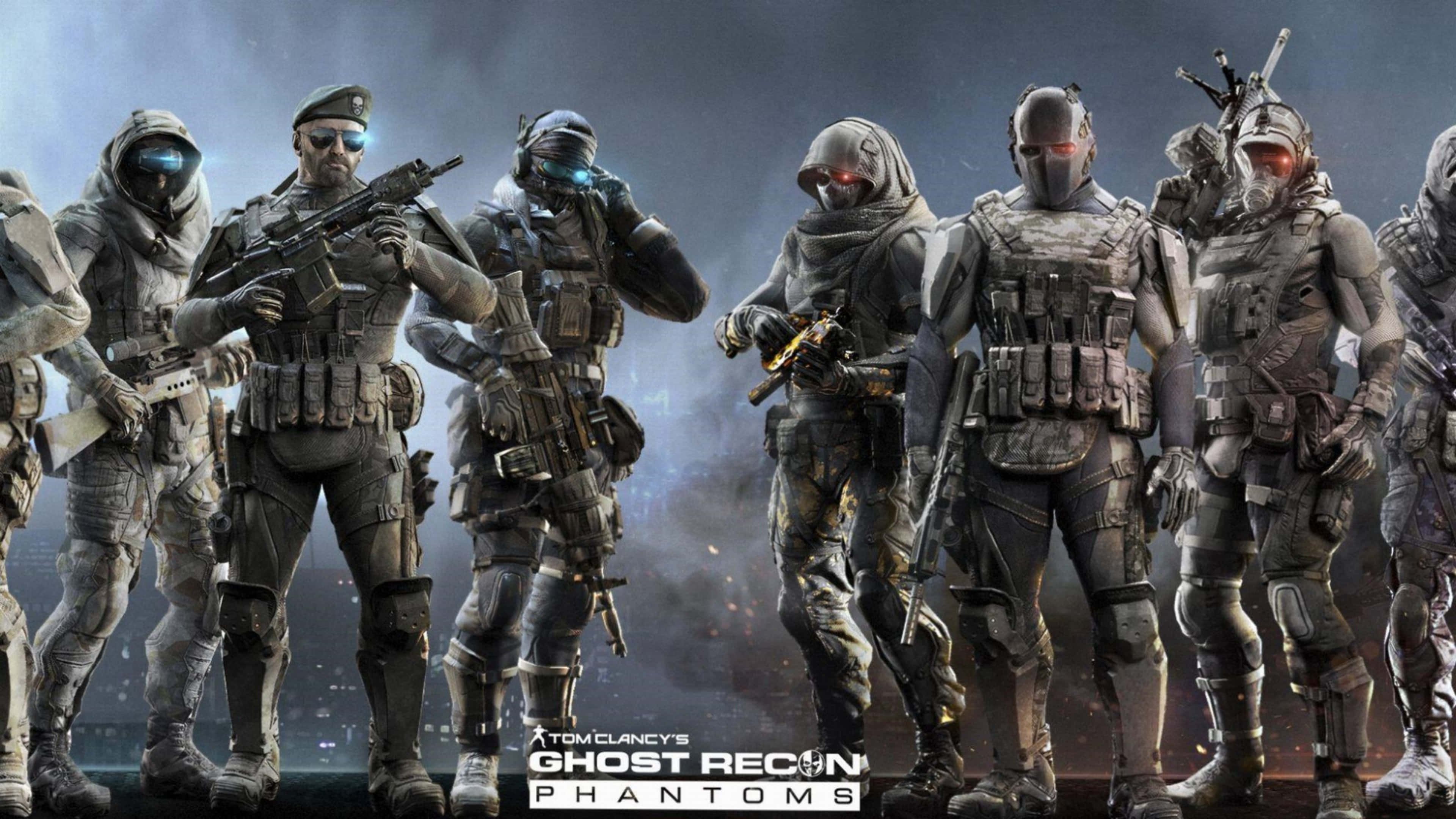 4K Ghost Recon, tactical soldiers, futuristic gear, 4K Desktop Wallpaper