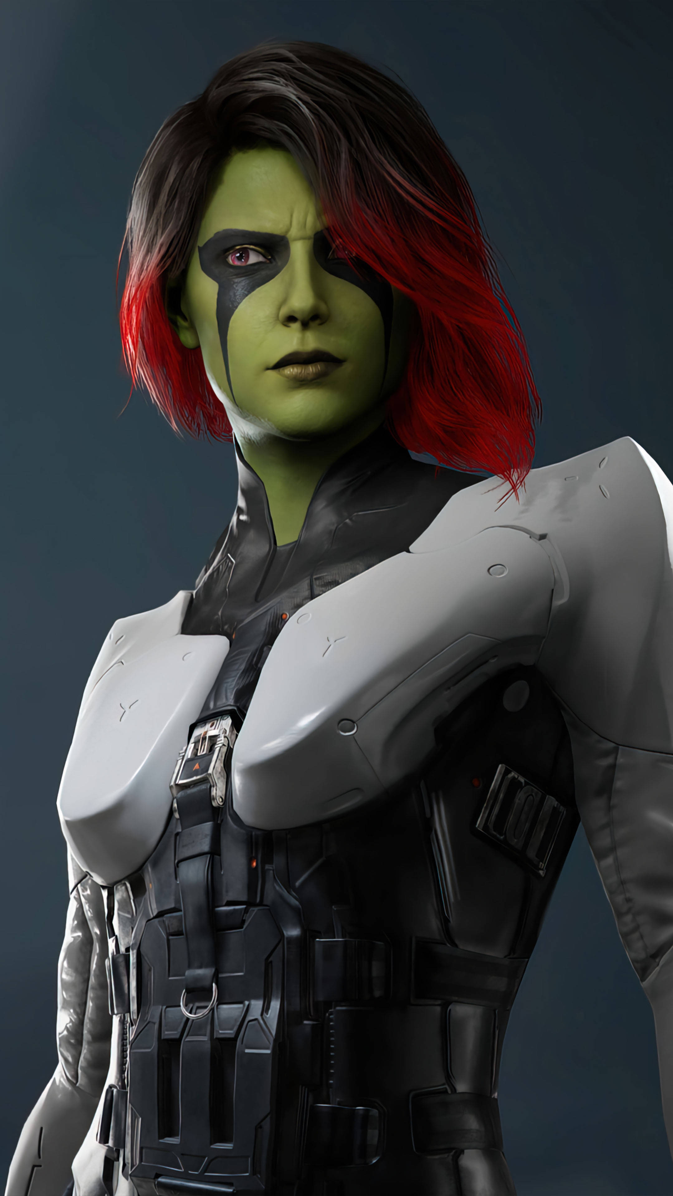 Guardians of the Galaxy, female warrior, green-skinned, 4K Phone Wallpaper