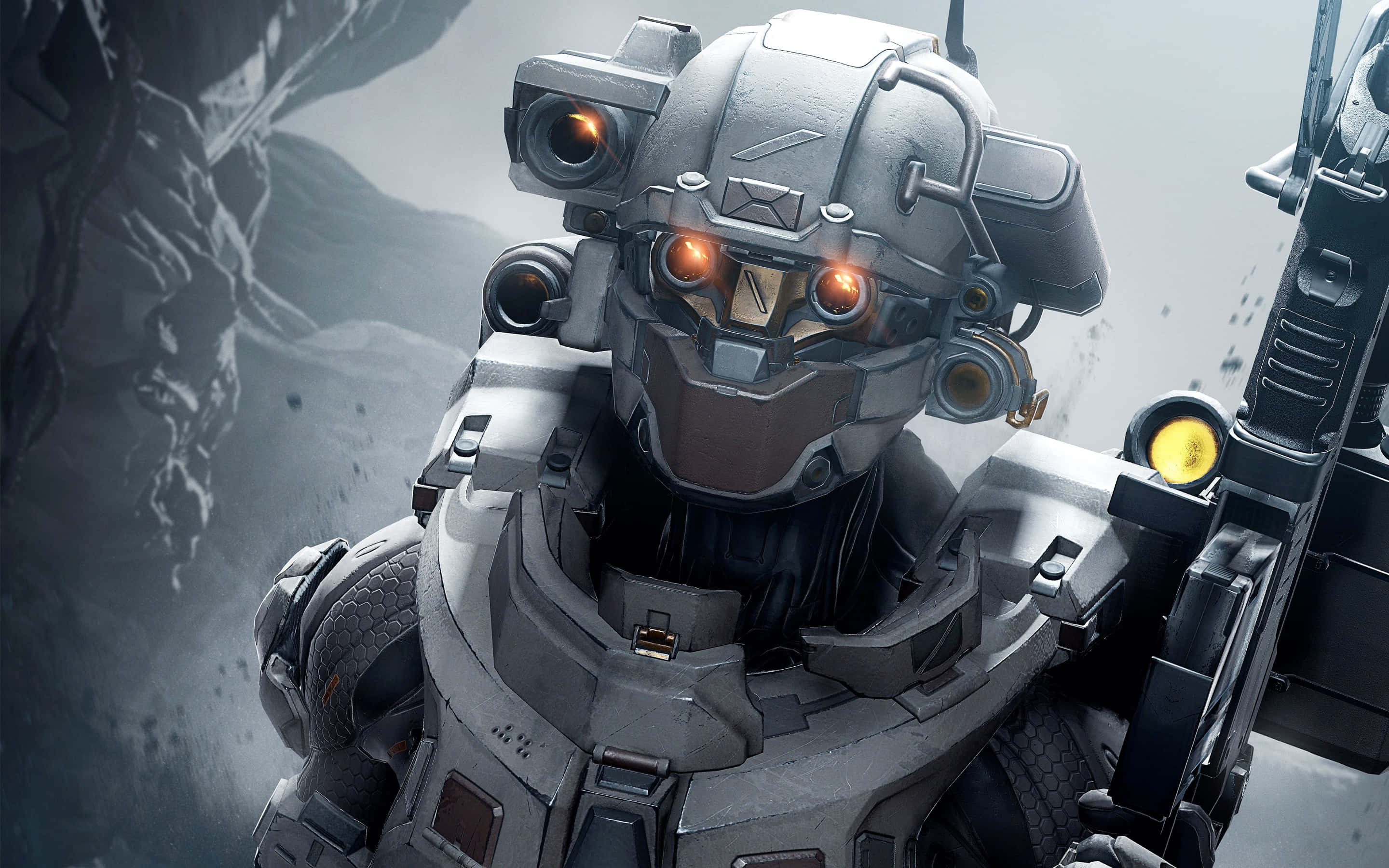 Halo 5, 4K resolution, gray armor, 2K Desktop Wallpaper
