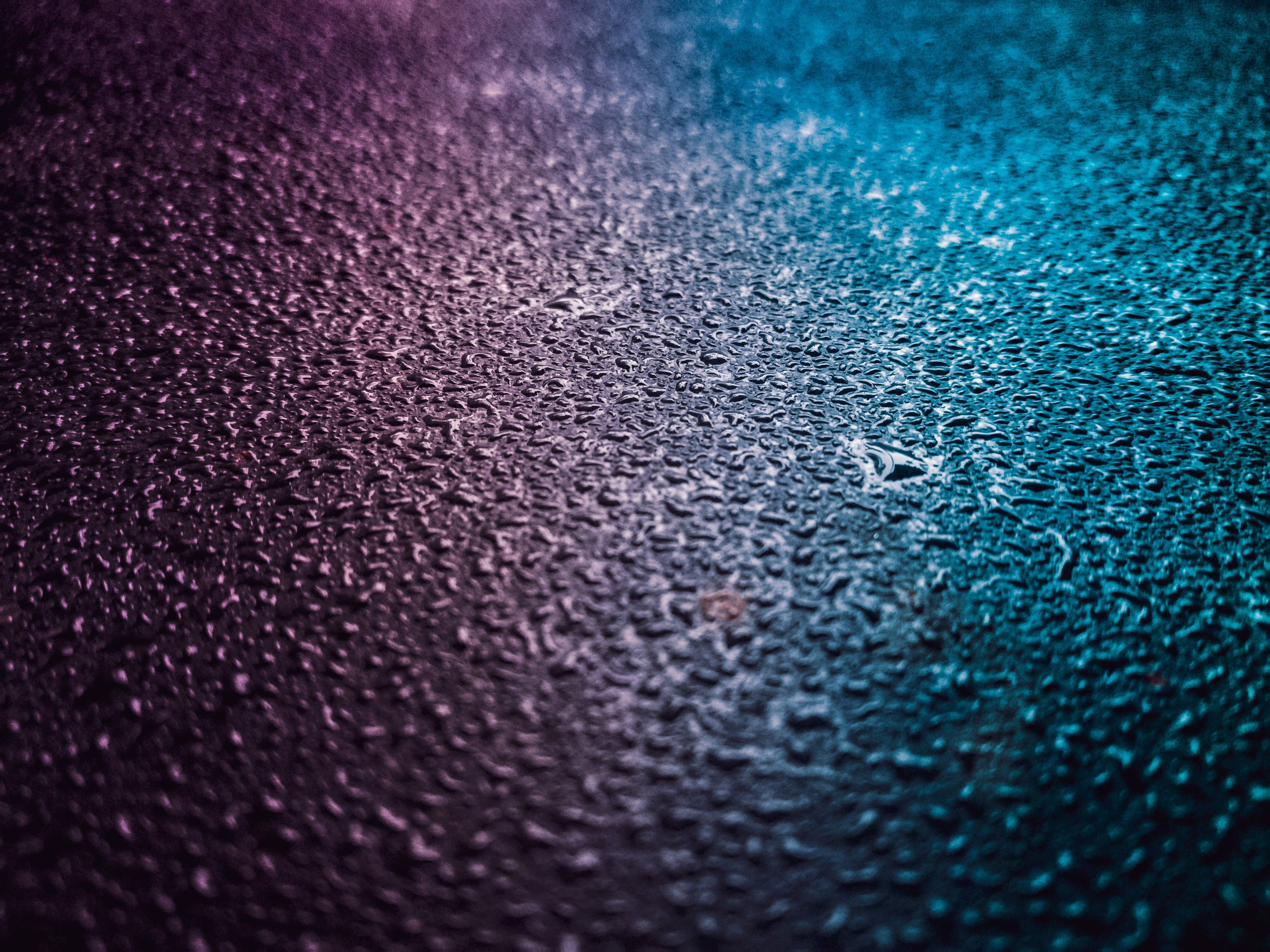 4K HD Laptop, raindrops, glass, 4K Desktop Wallpaper