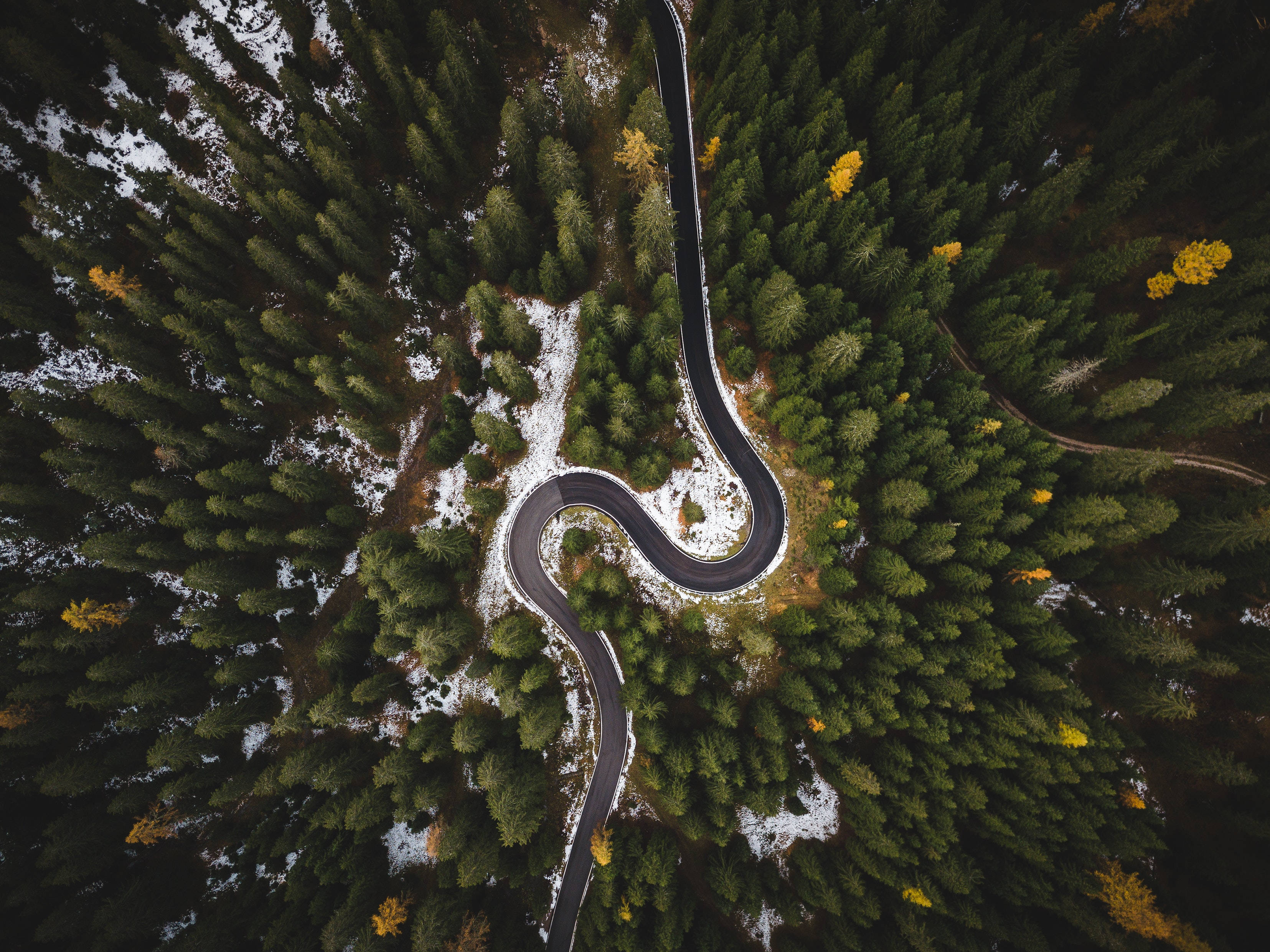 Roadway, 4K HD Laptop, winding road, 2K Desktop Wallpaper