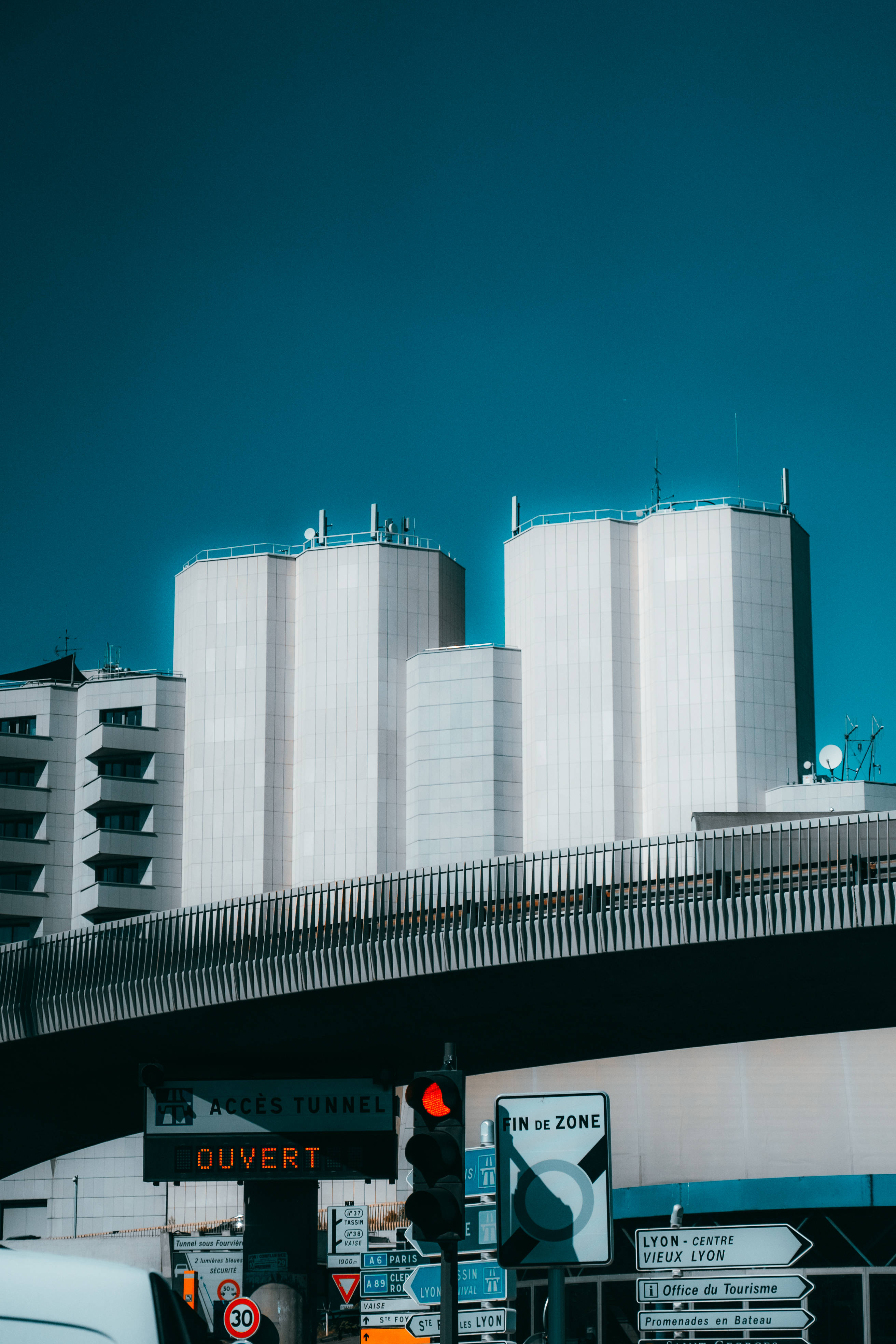 cityscape, 4K HD Mobile, modern white cylindrical buildings, 4K Phone Wallpaper