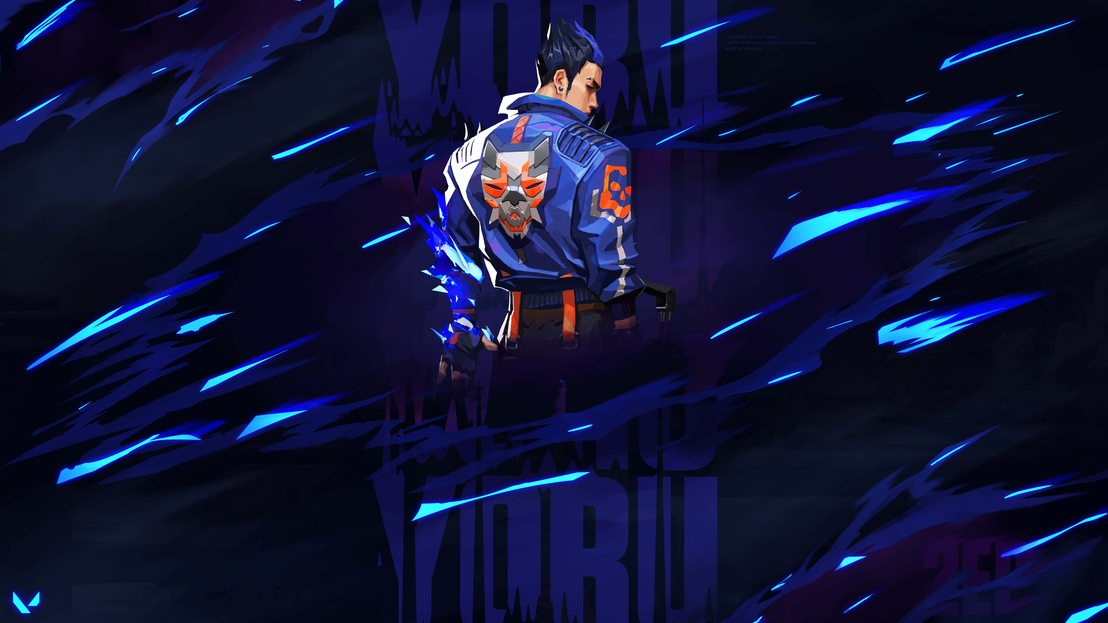4K HD Valorant, anime character, blue jacket, 4K Desktop Wallpaper