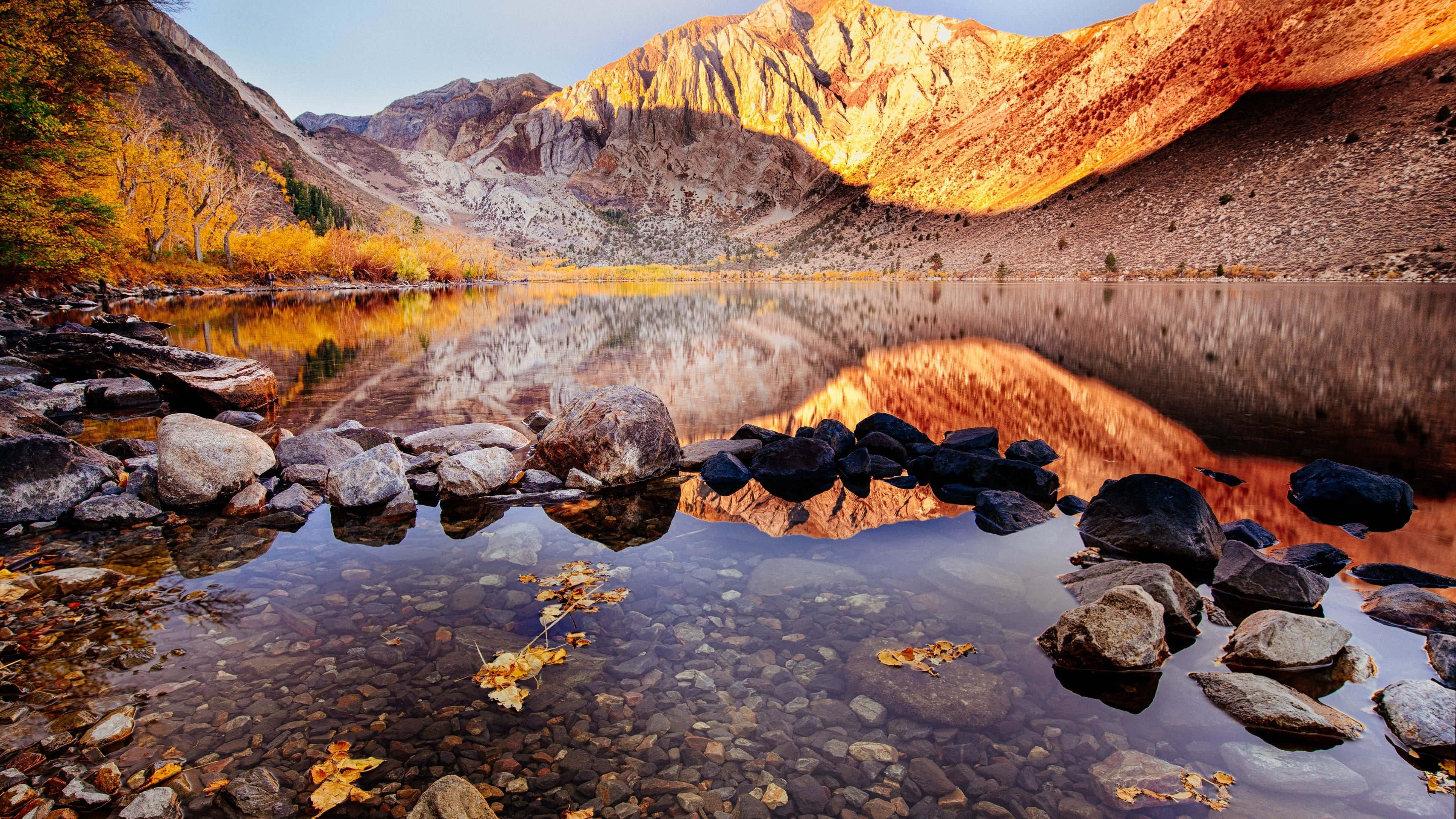 4K HDR, 3840 x 2160, mountain lake, 4K Desktop Wallpaper