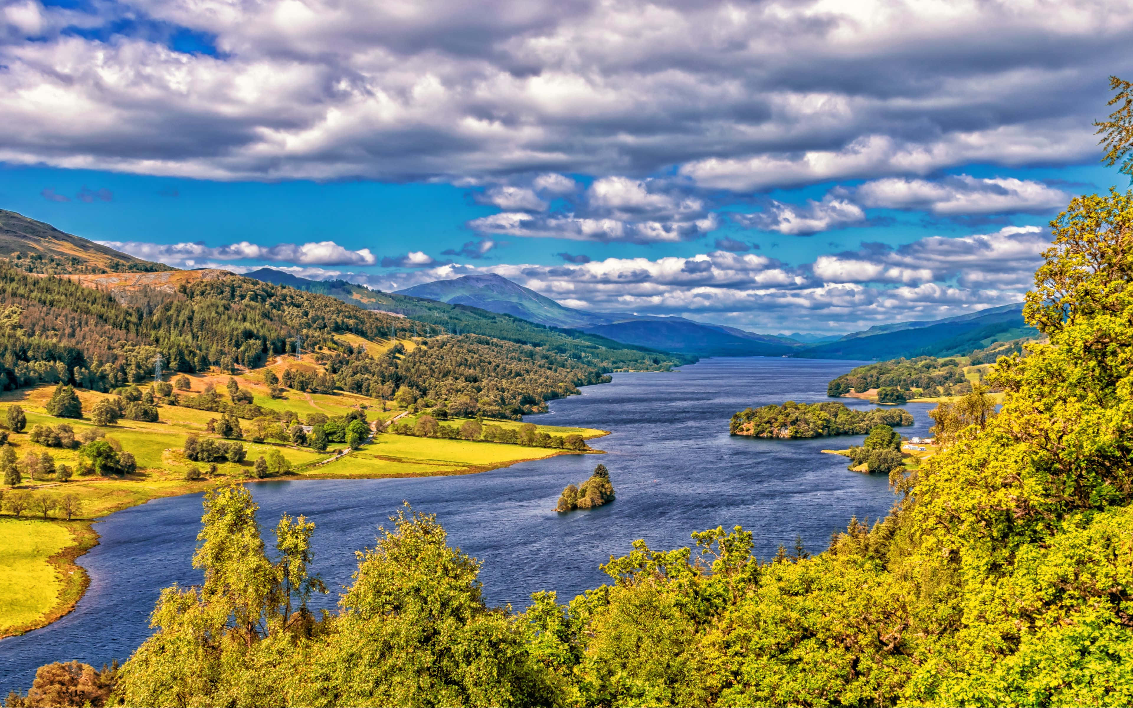 4K HDR, 3840 x 2400, vibrant lake, 4K Desktop Wallpaper