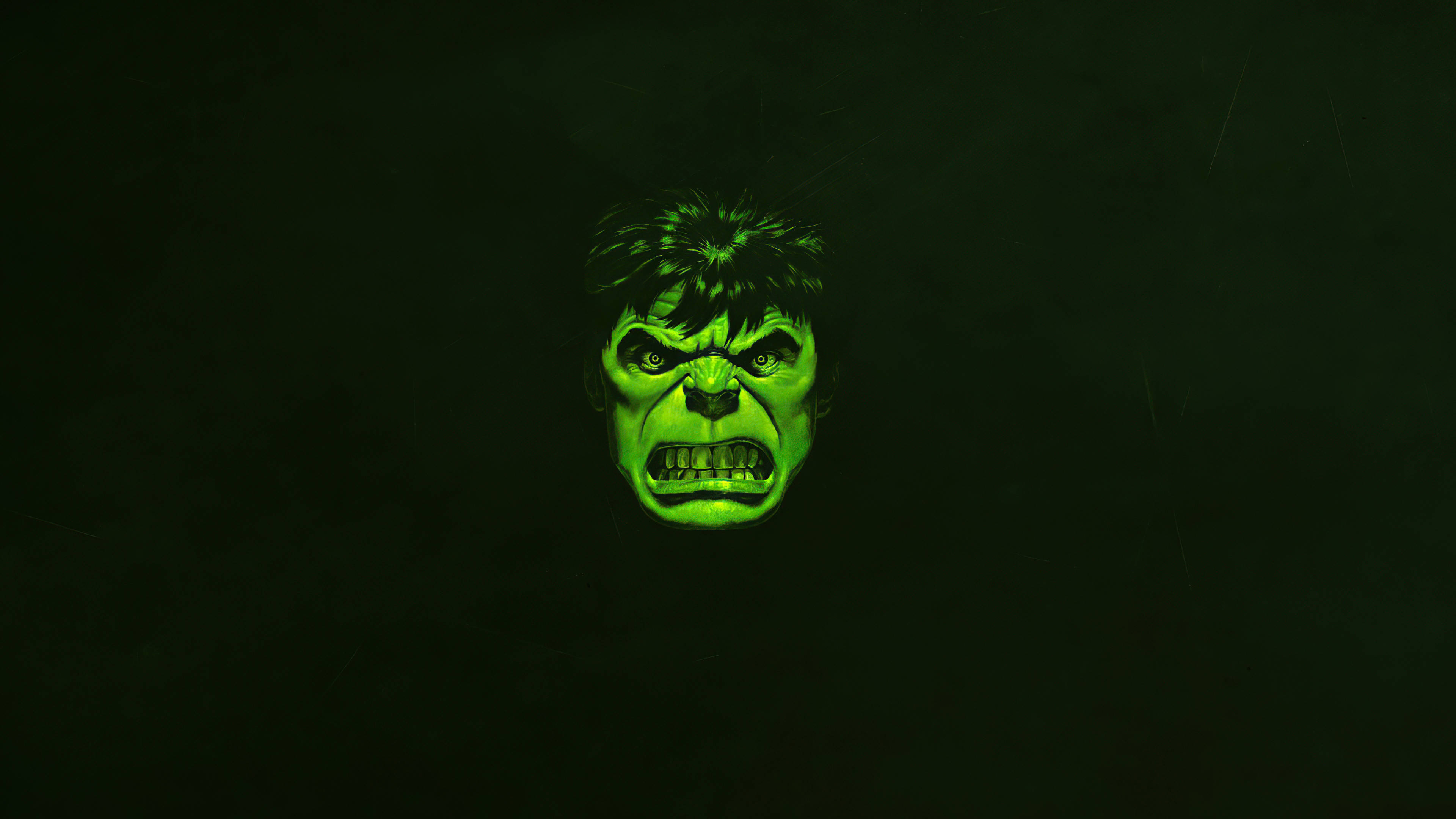 Hulk, green, glowing, 4K Desktop Wallpaper