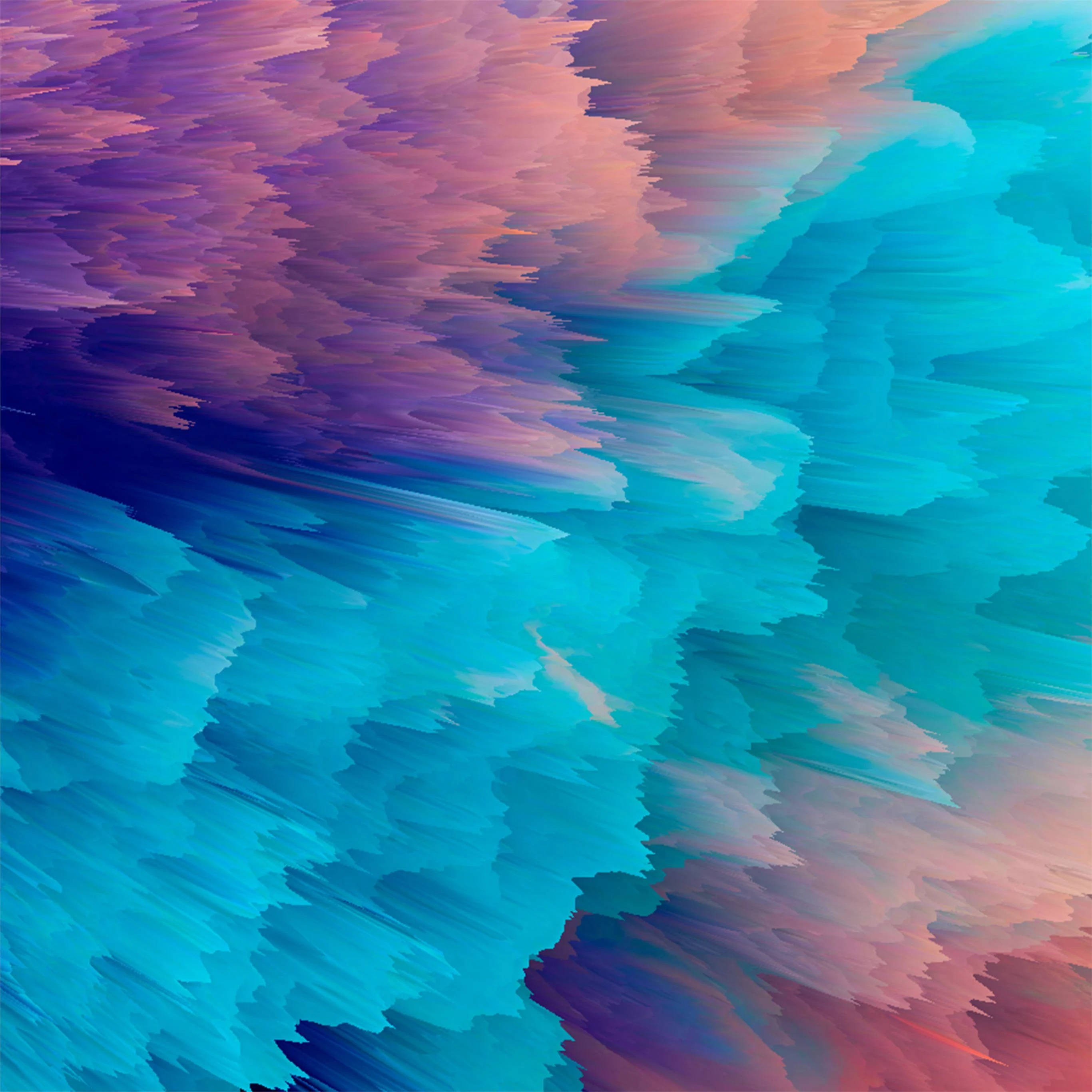 4K iPad, teal blue, magenta purple, 2K Desktop Wallpaper