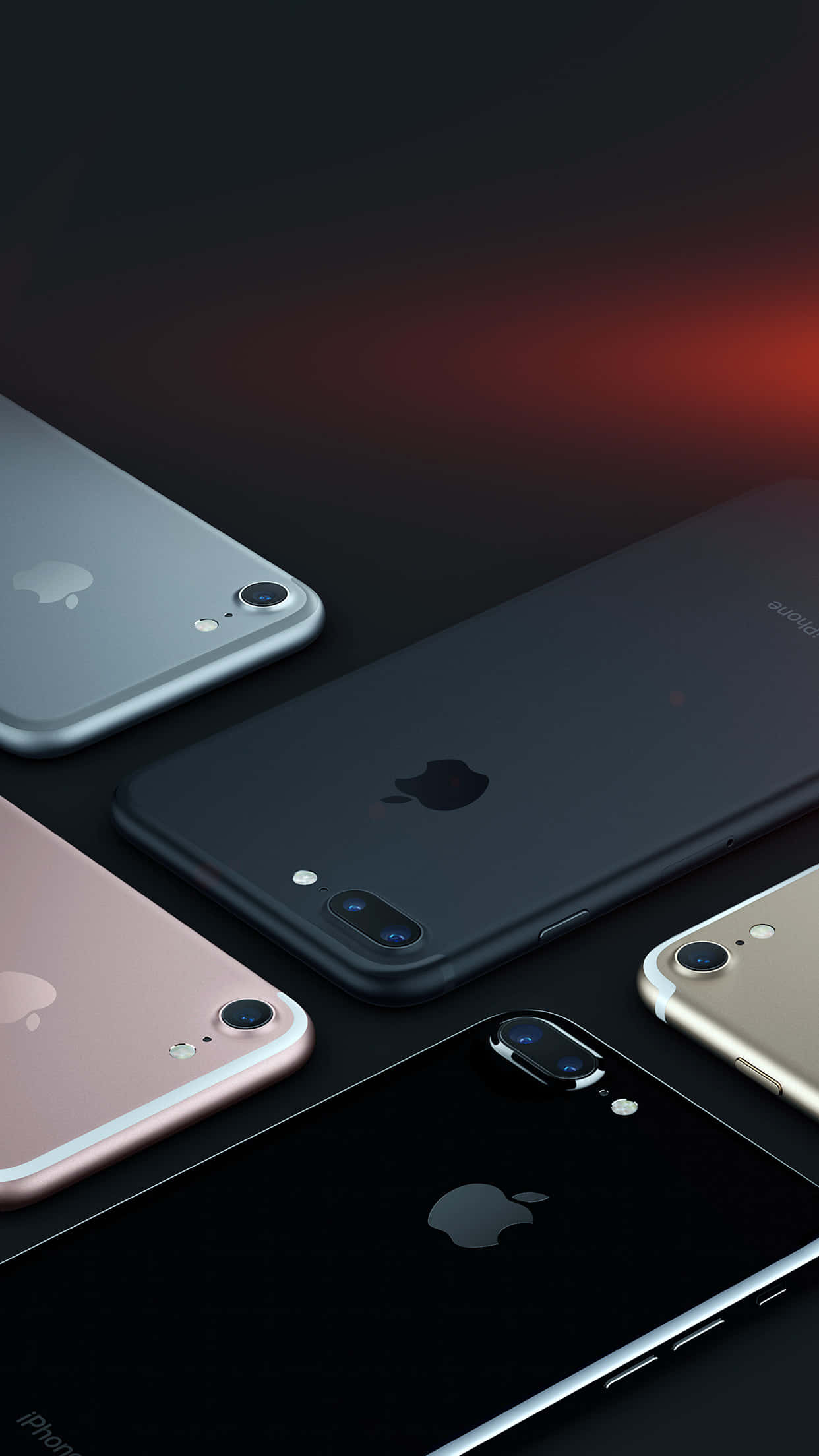 iPhone 7 Plus, silver, rose gold, Full HD Phone Wallpaper