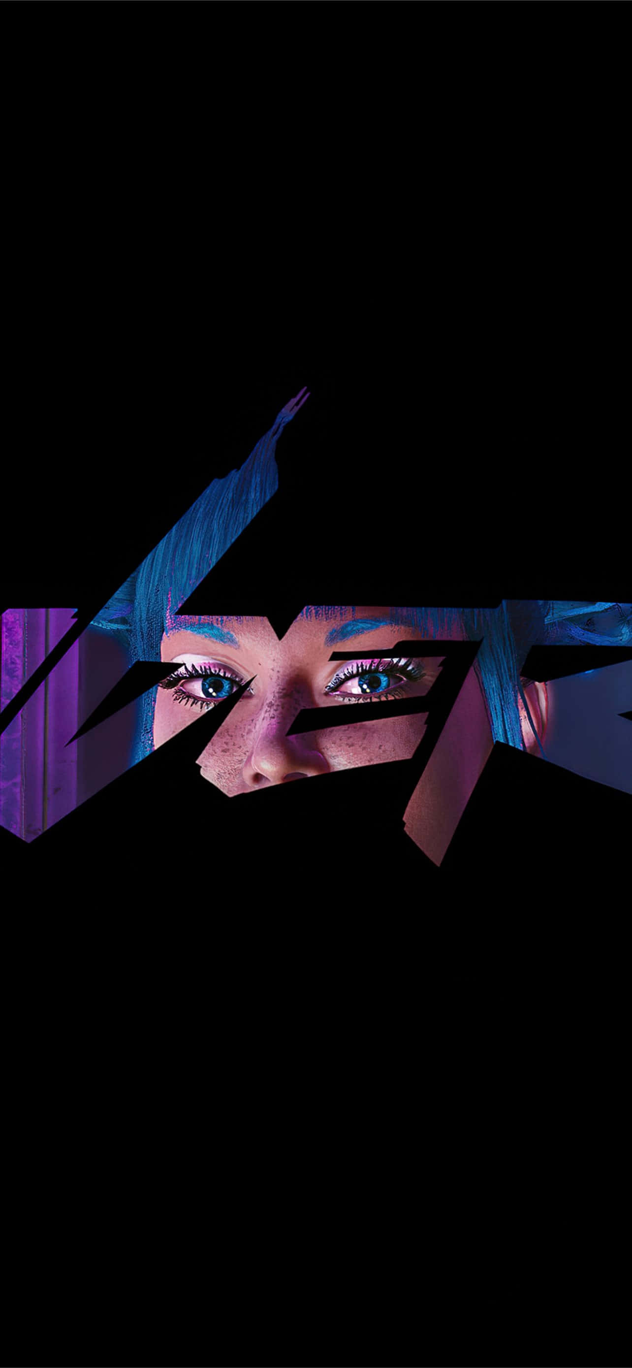 4K iPhone 7 Plus, blue eyes, blue hair, 2K Phone Wallpaper