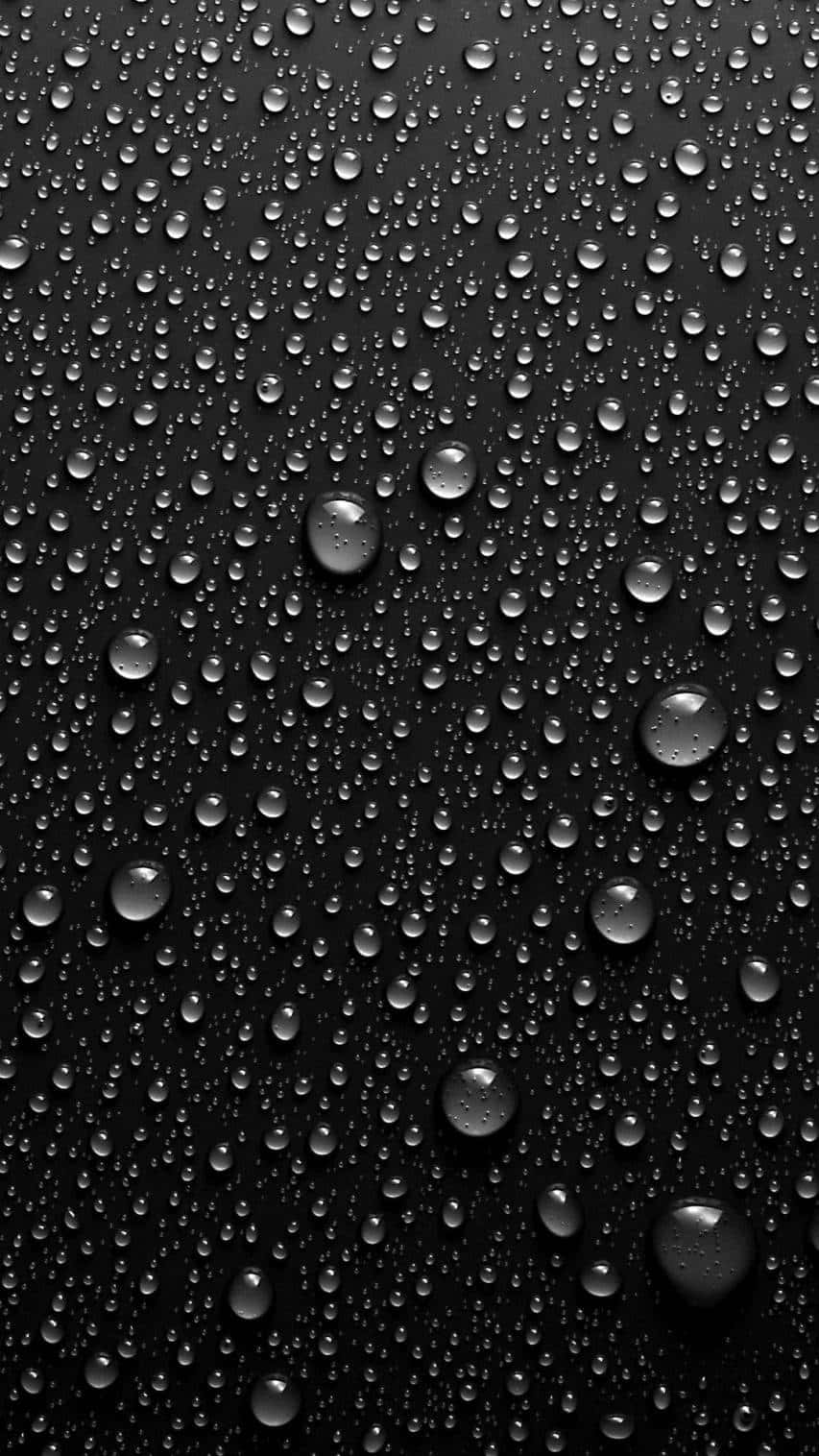 4K iPhone 7 Plus, black background, water drops, HD Phone Wallpaper
