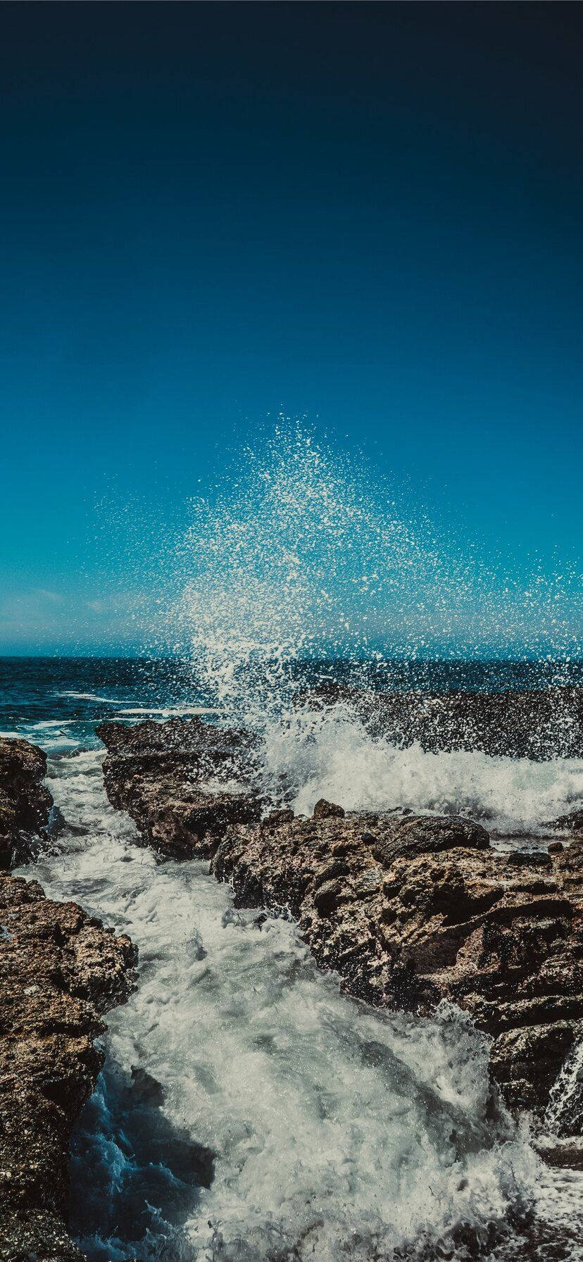 iPhone, 4K, beach, HD Phone Wallpaper