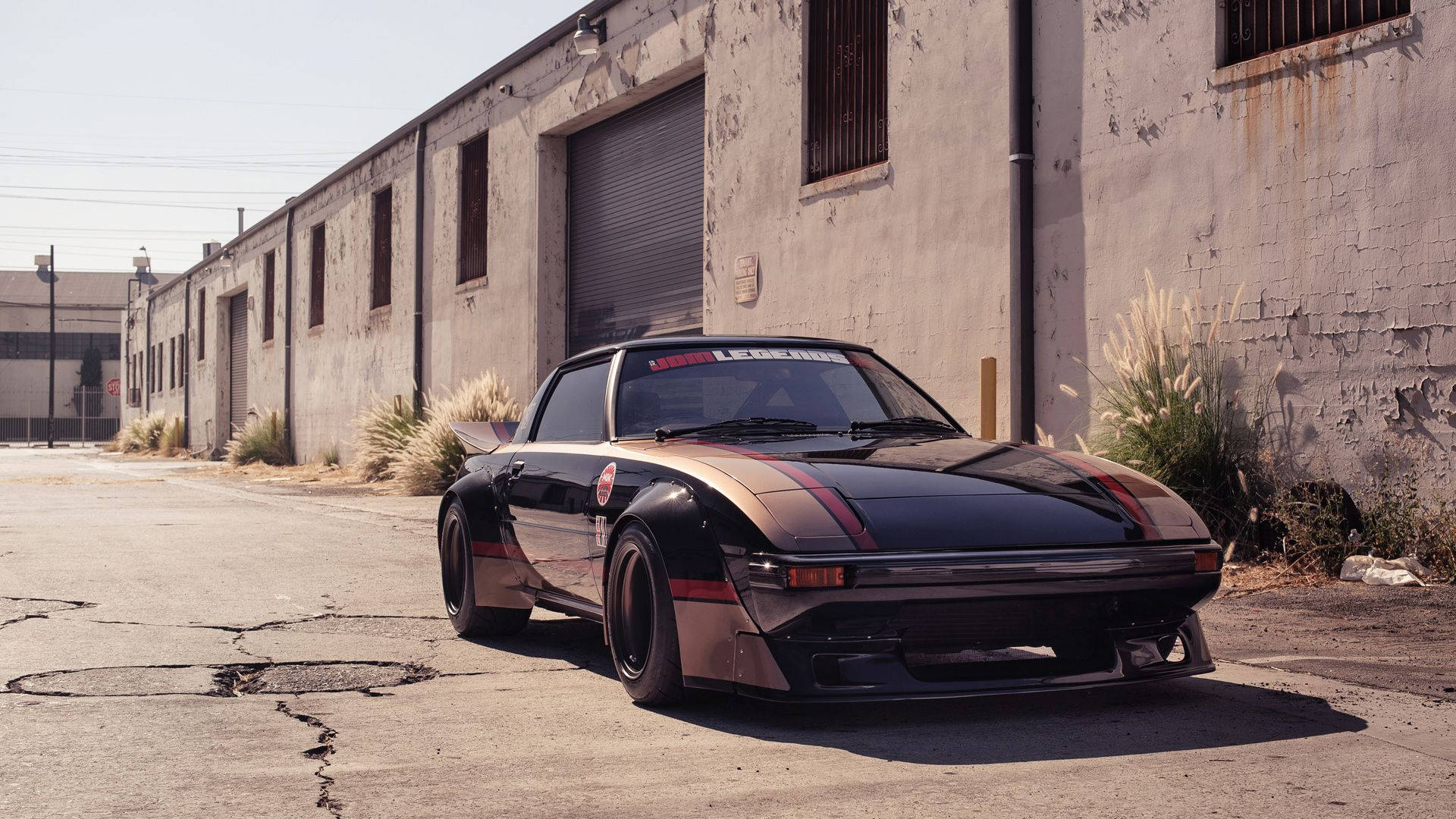 4K JDM Legends Car, black and gold, modified sports car, Full HD Desktop Wallpaper