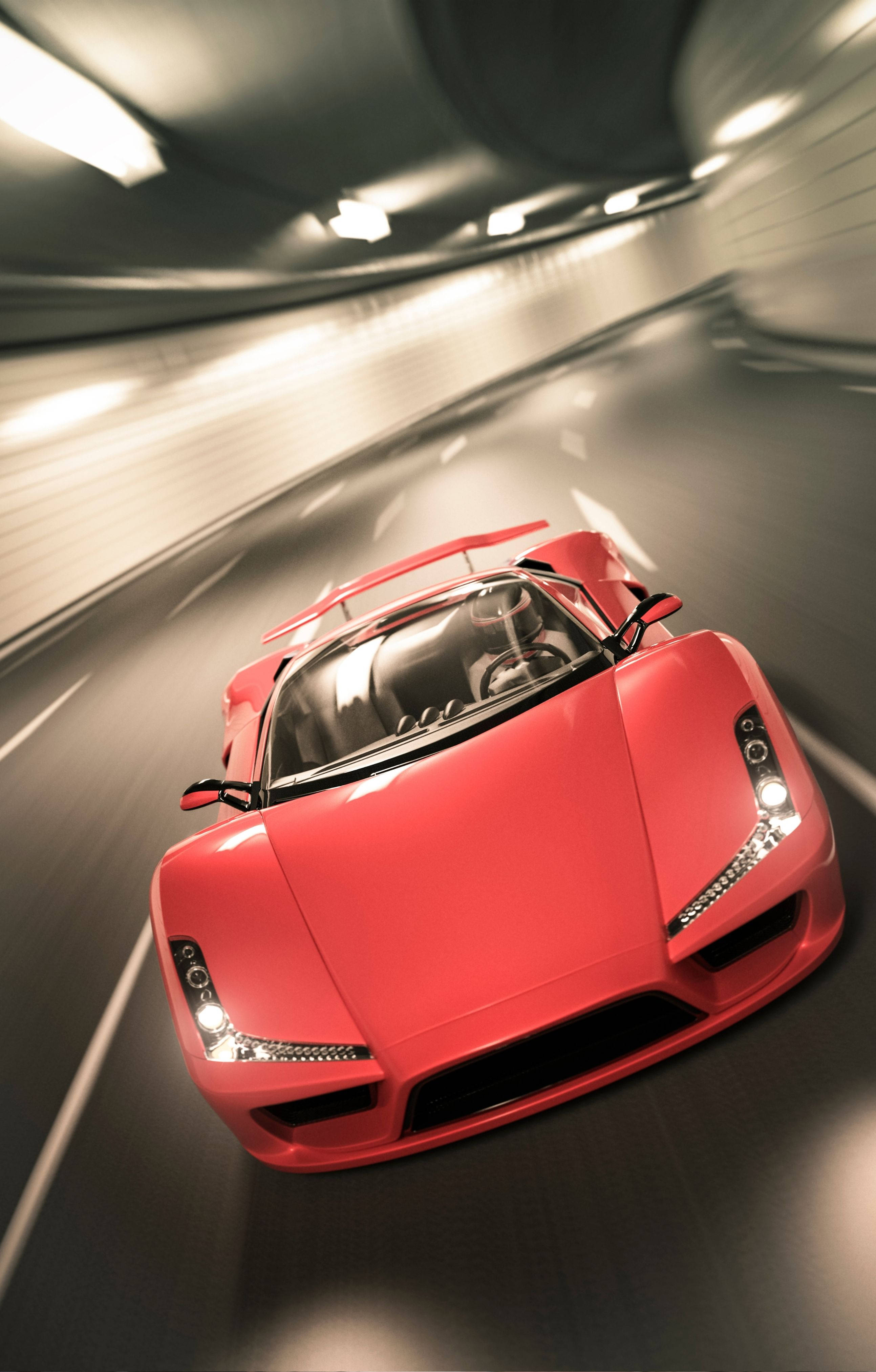 4K Lamborghini iPhone, red, sports car, 4K Phone Wallpaper