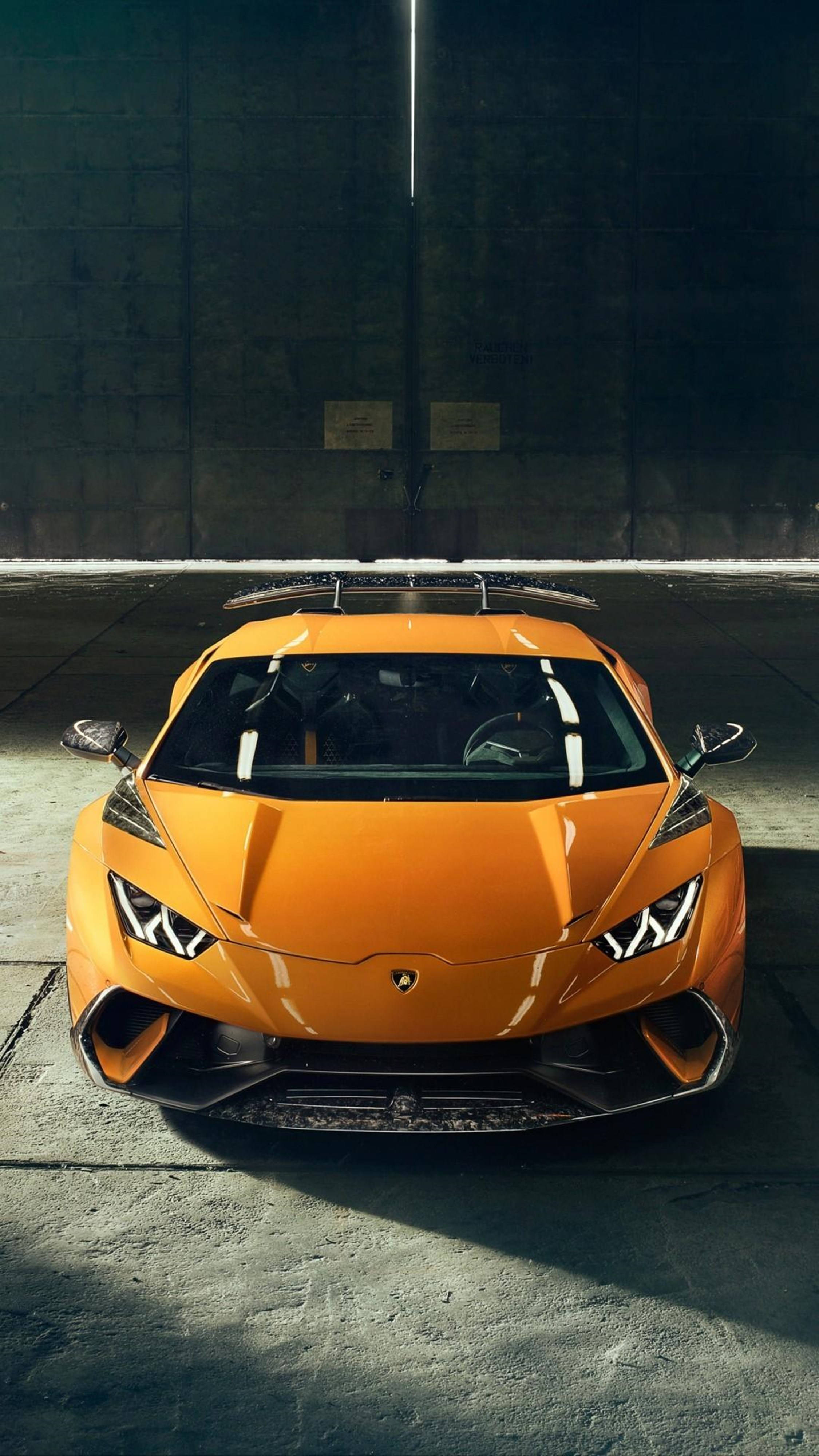 Lamborghini, 4K, orange, 4K Phone Wallpaper