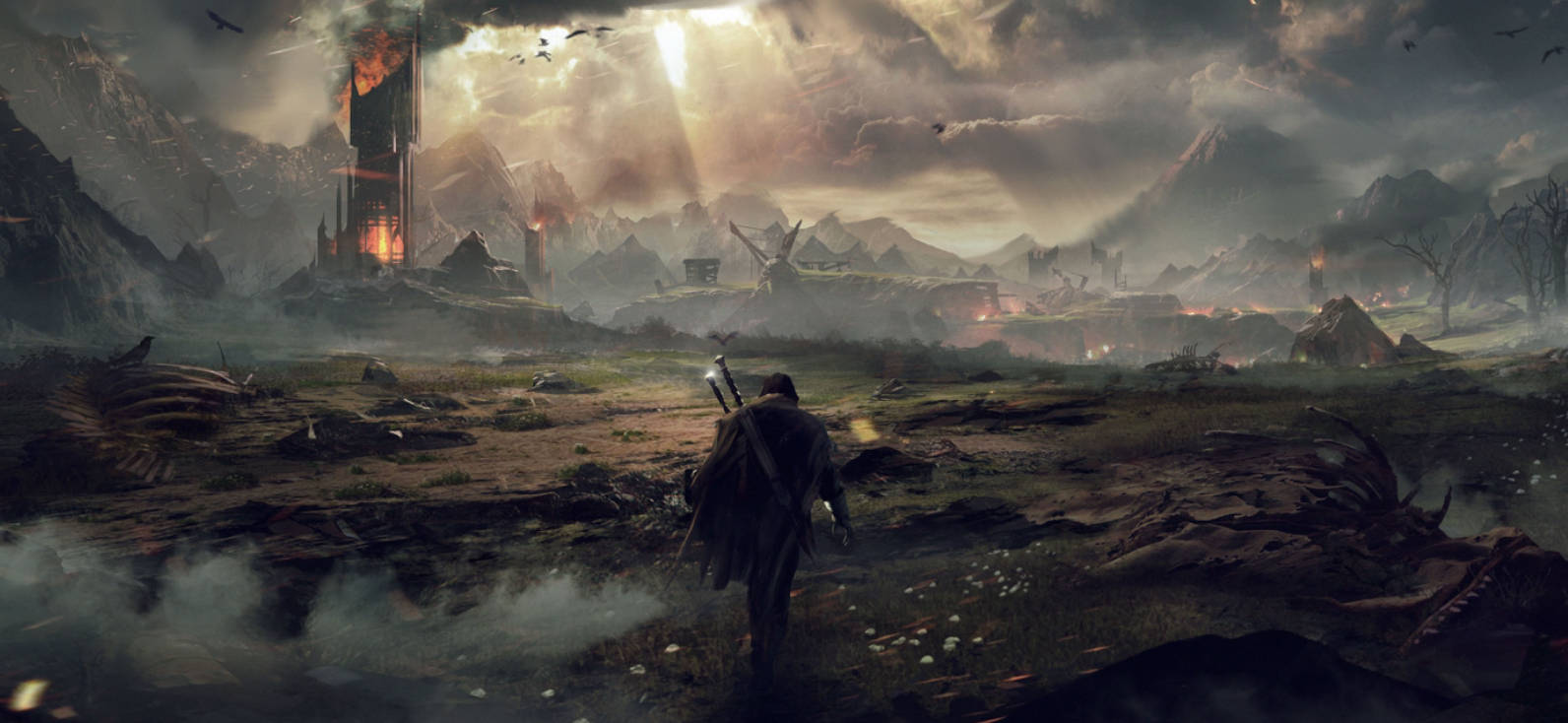 War Soldier, 4K Lord Of The Rings, stormy sky, HD Desktop Wallpaper