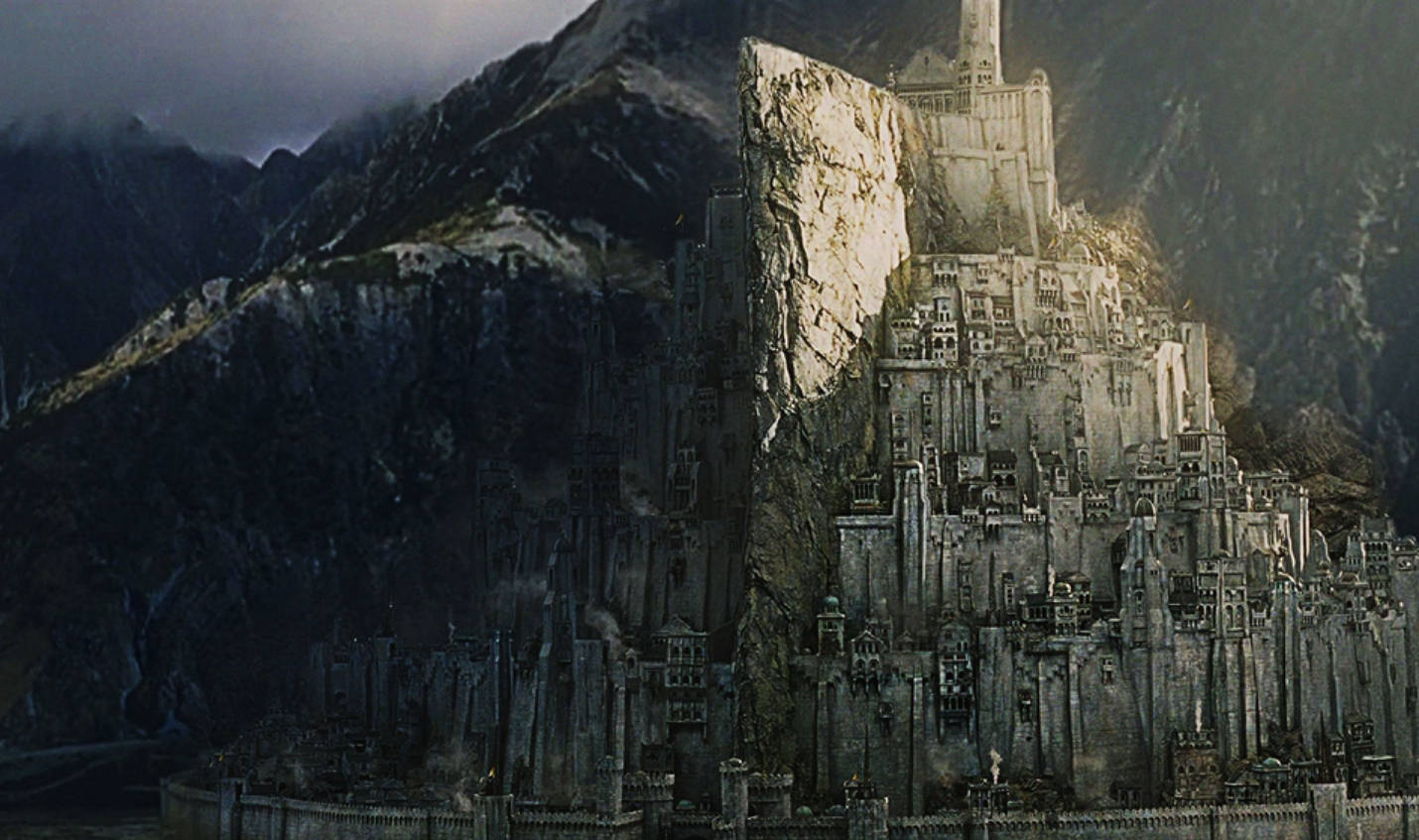 4K Lord Of The Rings, castle, stone fortress, HD Desktop Wallpaper