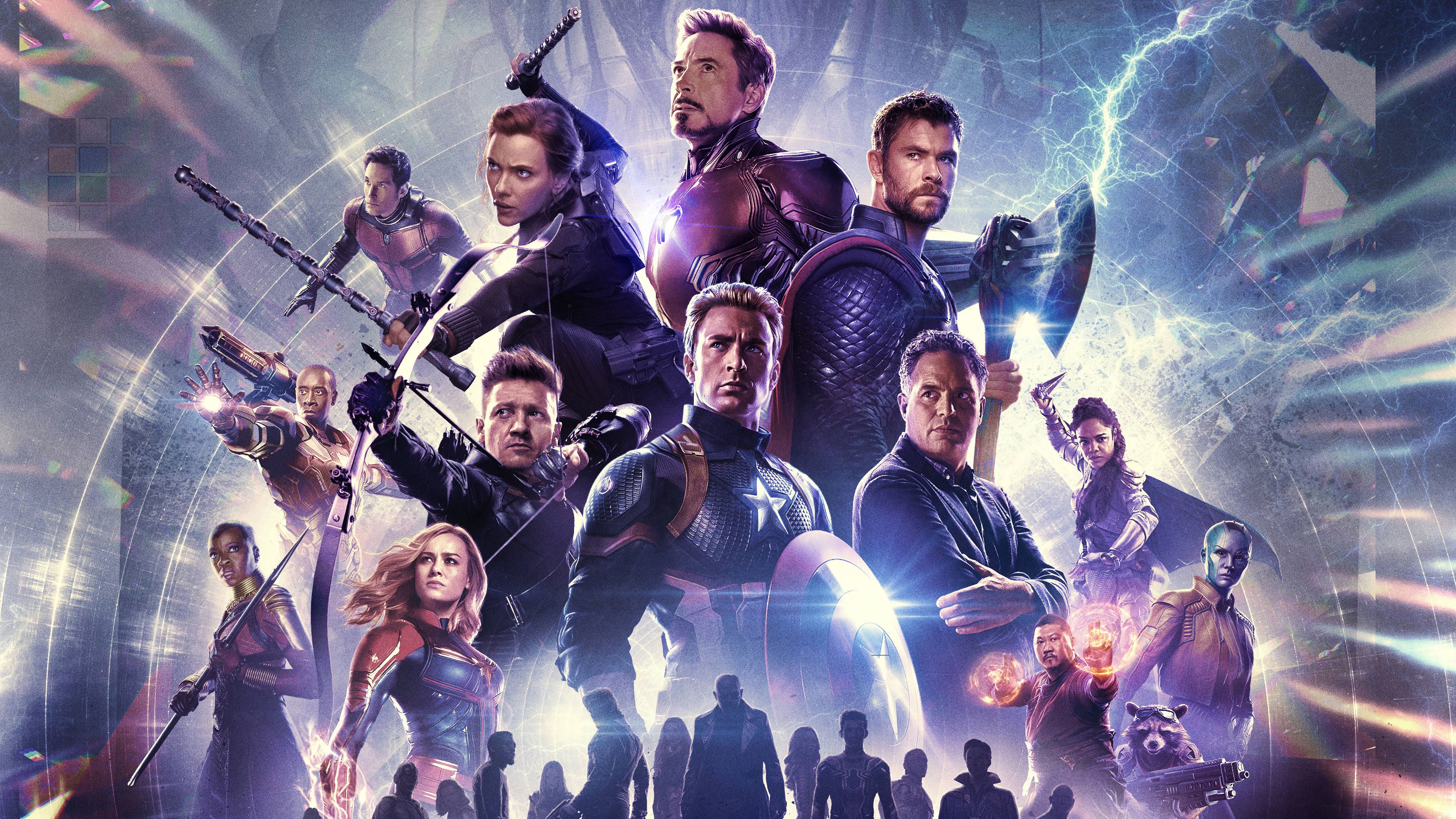 4K Marvel, superhero ensemble, cosmic energy burst, 4K Desktop Wallpaper