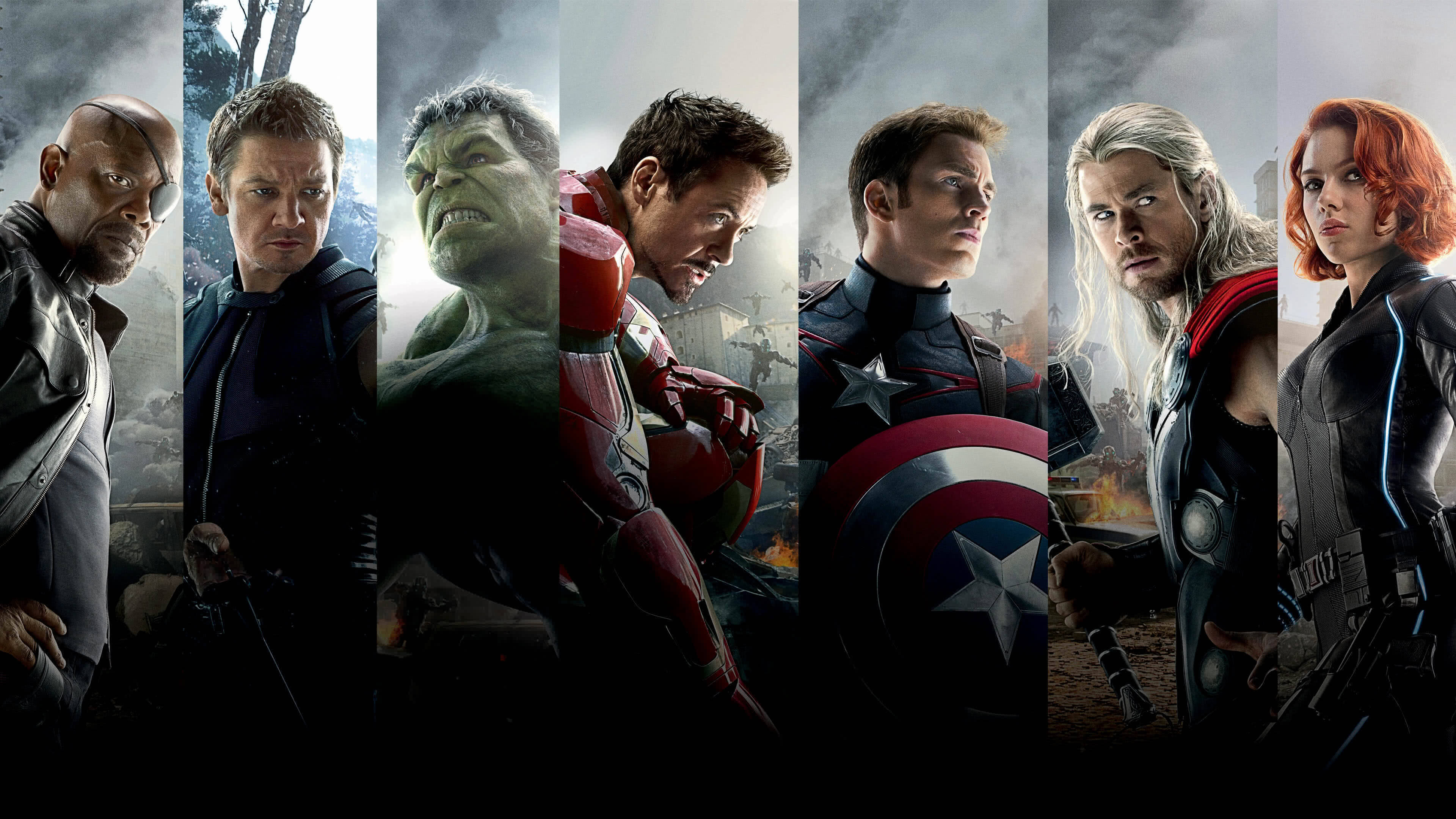 4K Marvel, superheroes, stormy battle backdrops, 4K Desktop Wallpaper