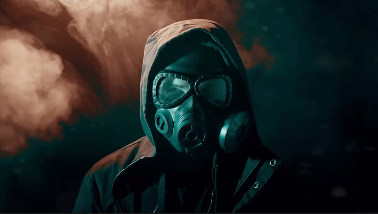 4K Mask, gas mask, hooded jacket, SD Desktop Wallpaper
