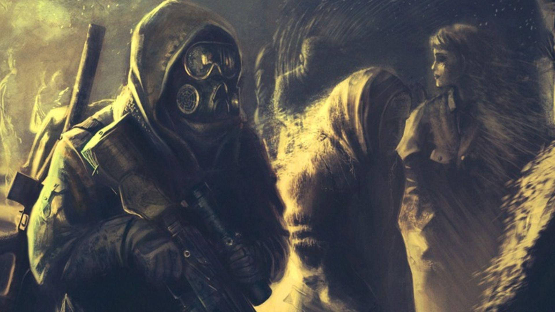 4K Metro 2033, hooded soldier, gas mask, Full HD Desktop Wallpaper