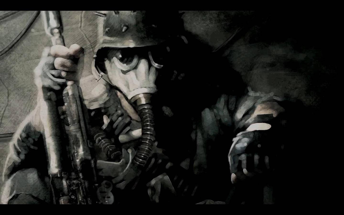 4K Metro 2033, soldier, gas mask, HD Desktop Wallpaper