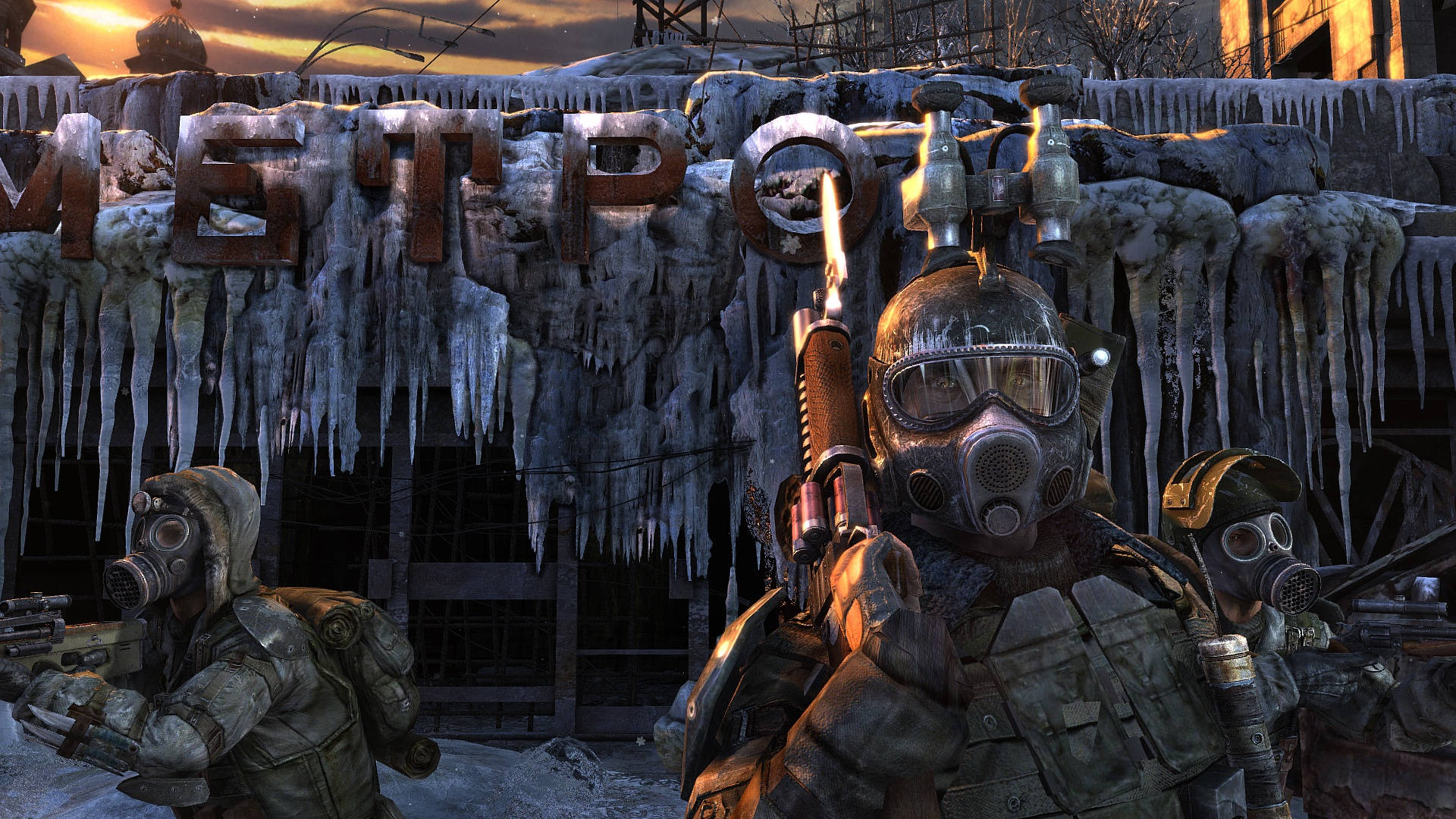 4K Metro 2033, soldiers, sign, Full HD Desktop Wallpaper