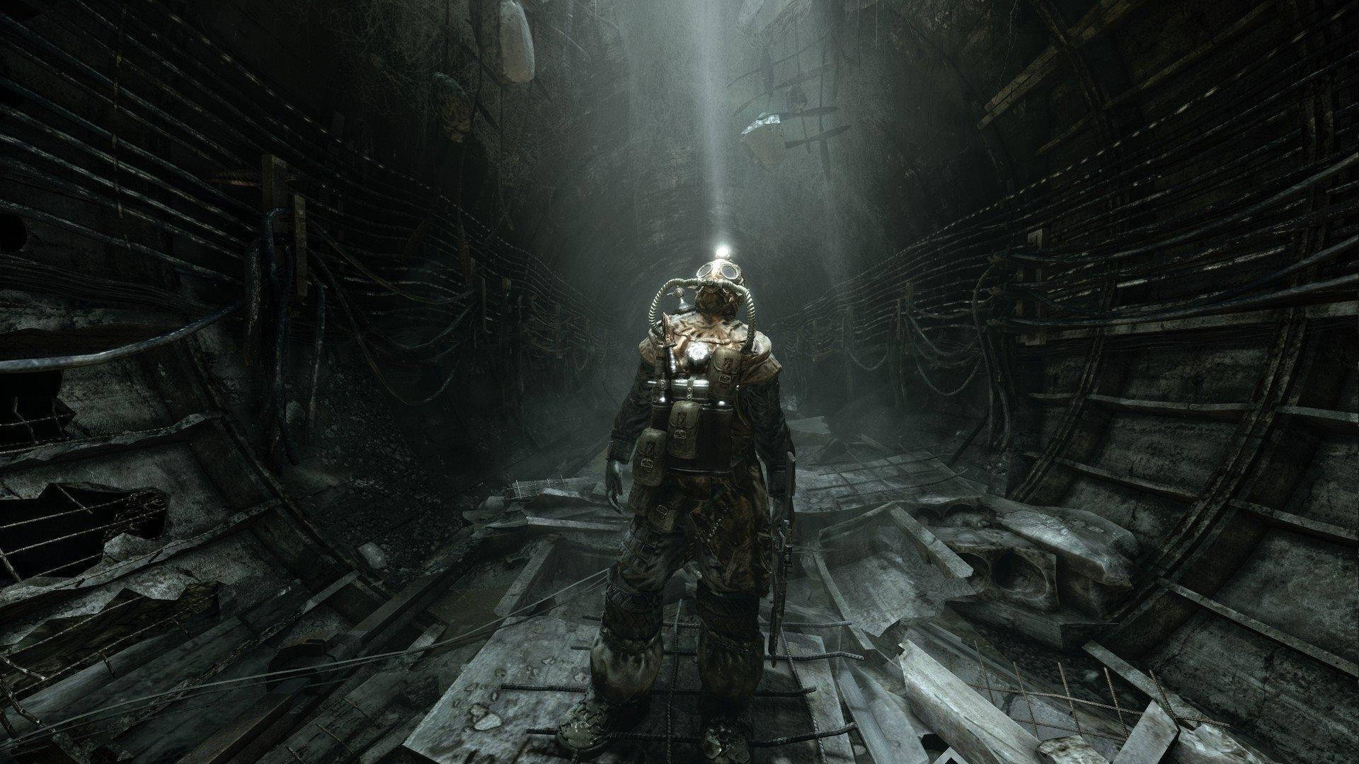 4K Metro 2033, soldier, tunnel, Full HD Desktop Wallpaper