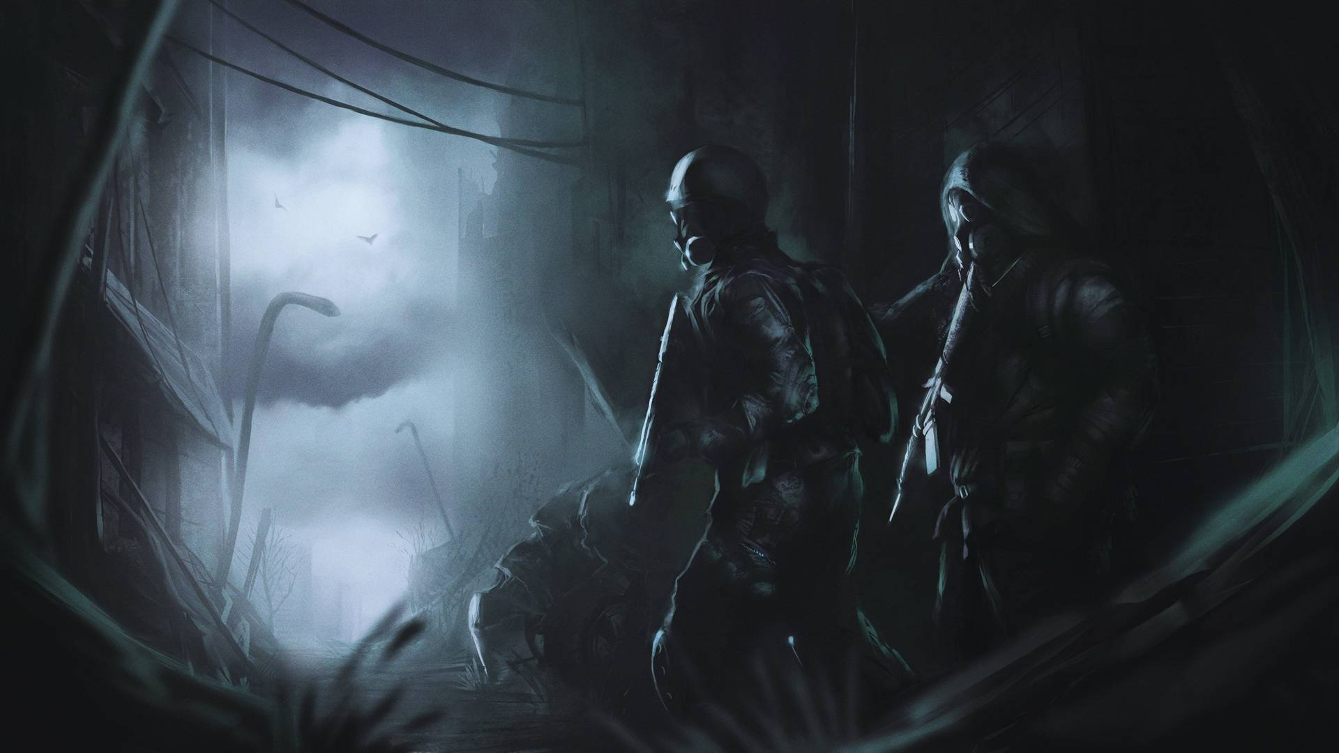 4K Metro 2033, soldiers, dark gear, Full HD Desktop Wallpaper