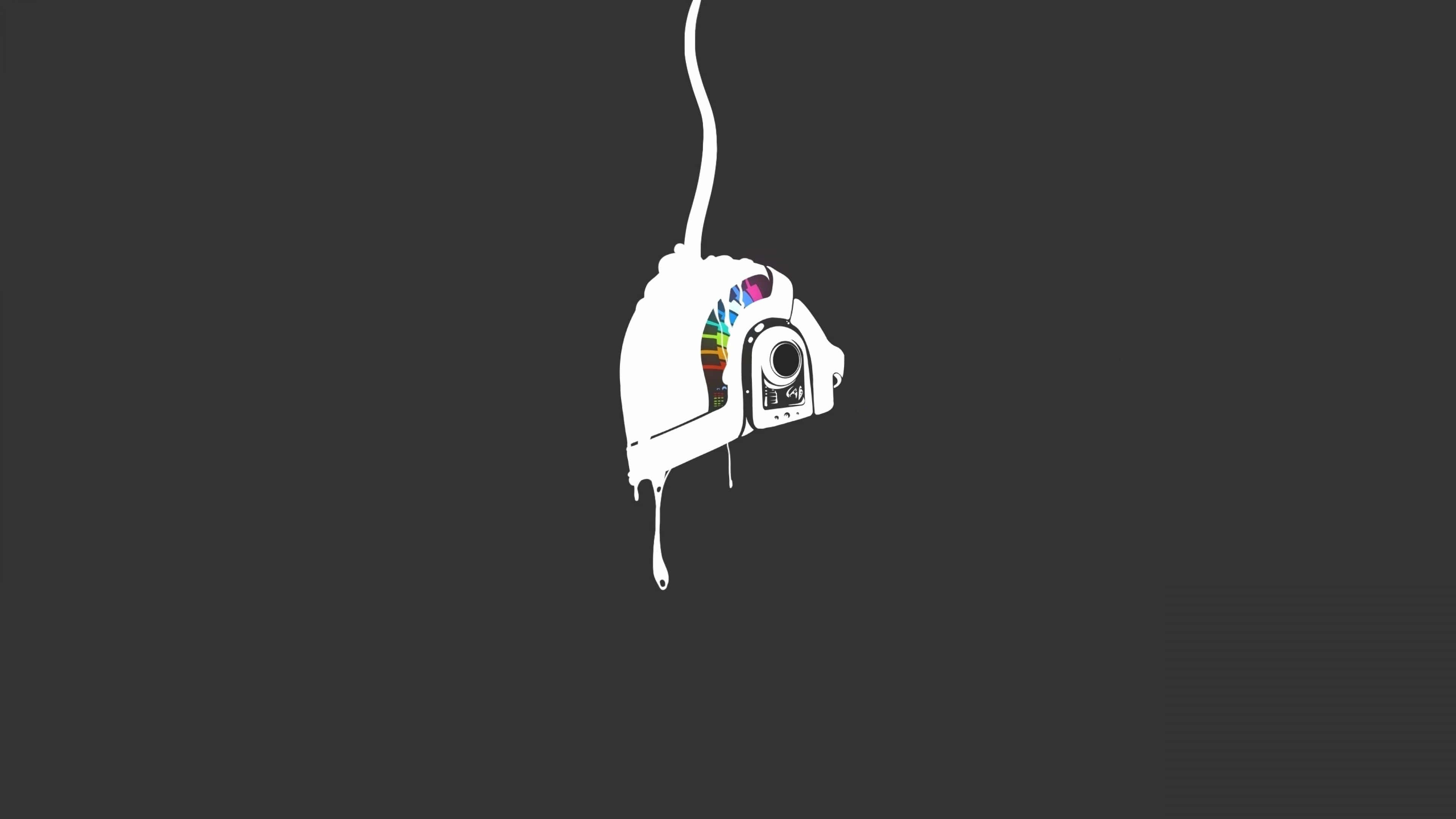 4K Minimal, white, hanging helmet, 4K Desktop Wallpaper