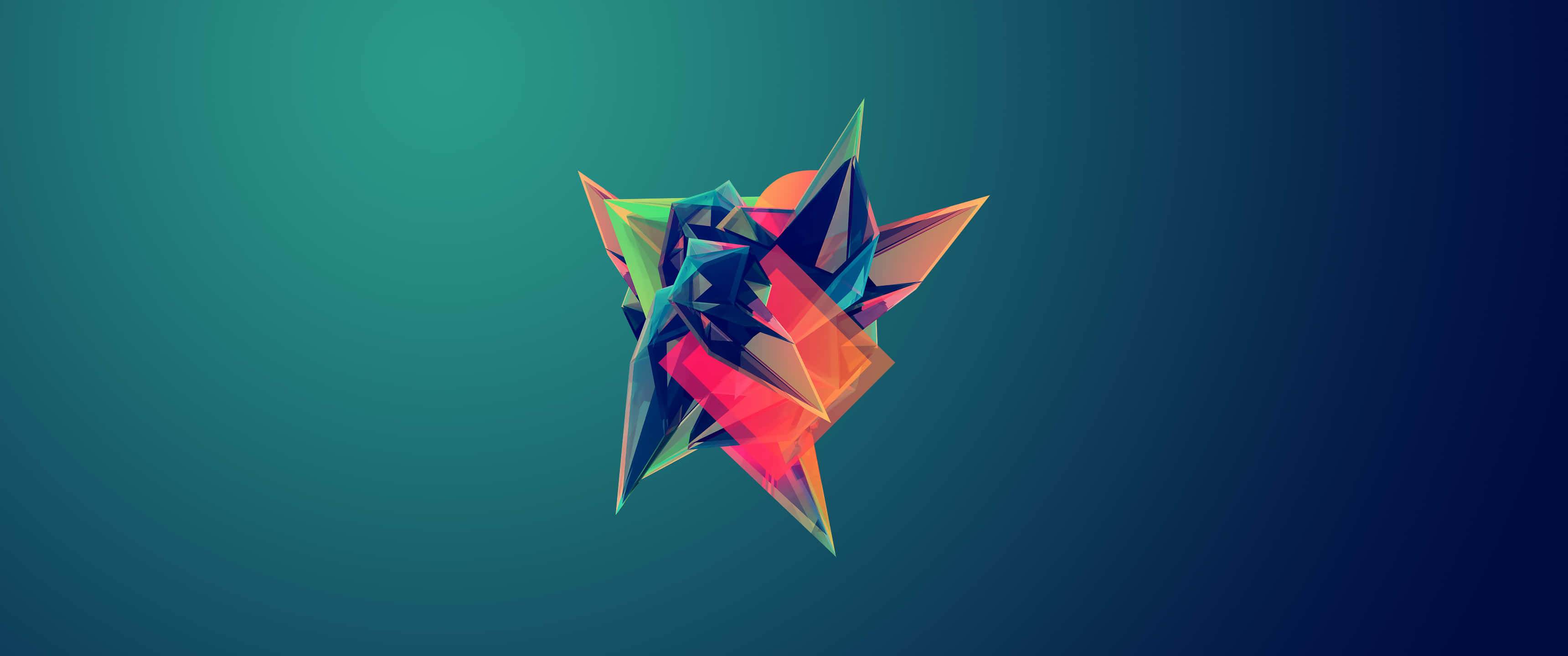 3440x1440, minimal, geometric star, 2K Desktop Wallpaper