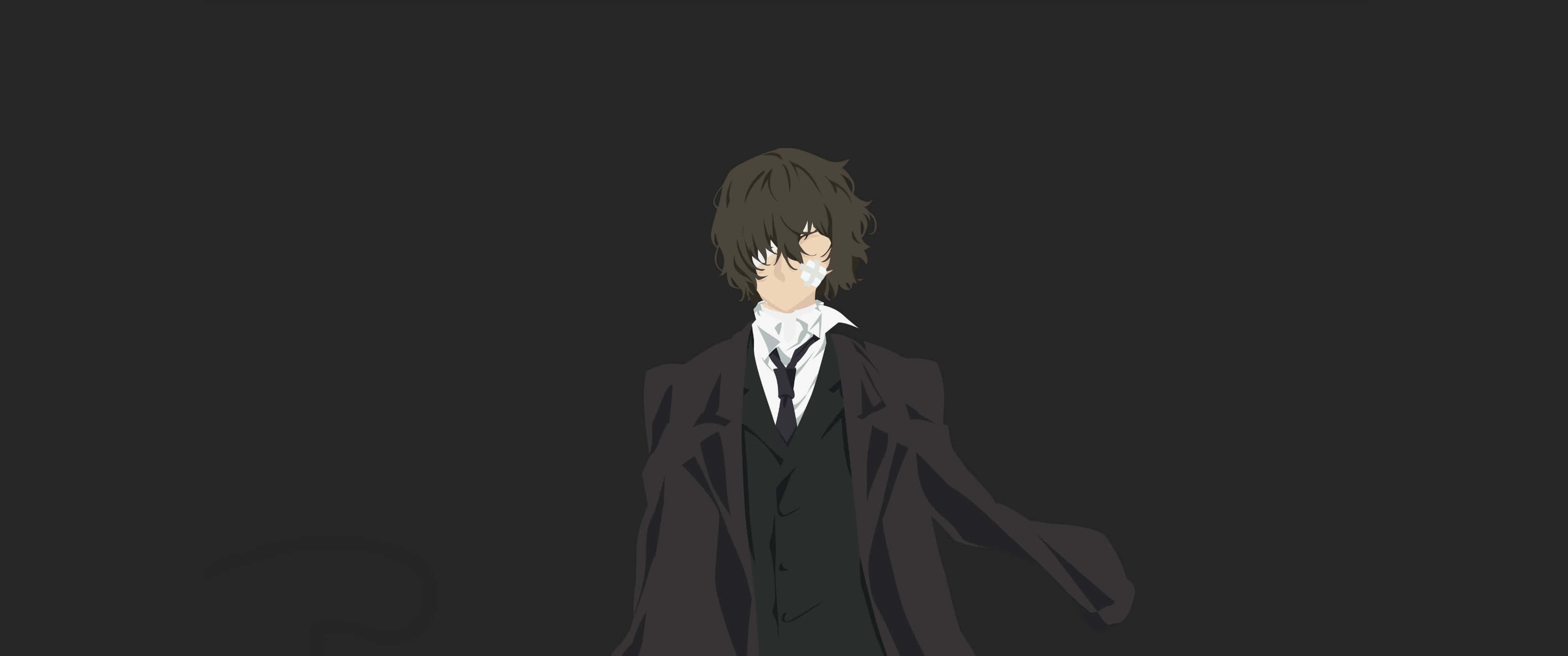 3440x1440, minimal, anime boy, 2K Desktop Wallpaper
