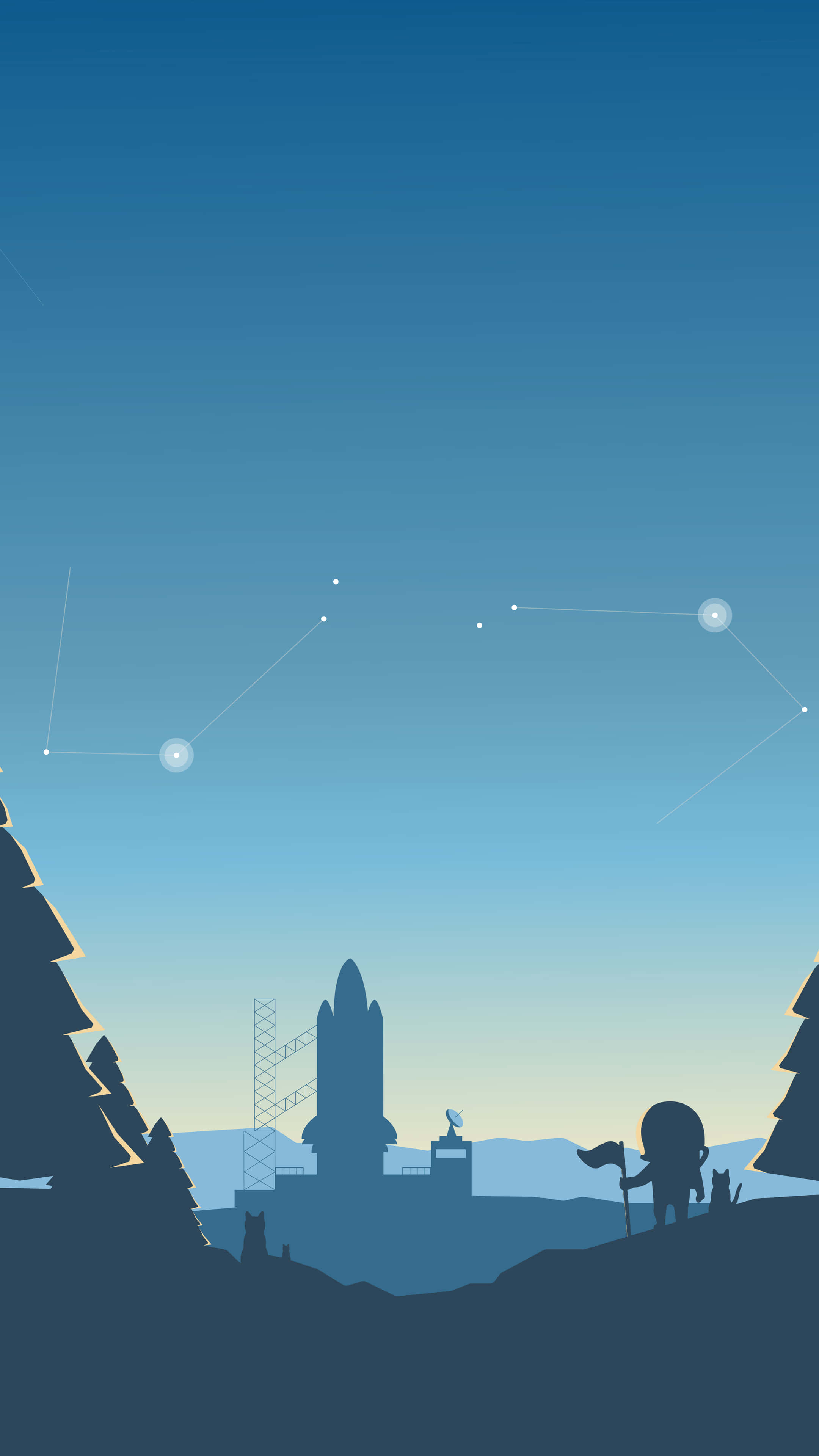 4K Minimalist Phone, hiker, hill, 4K Phone Wallpaper