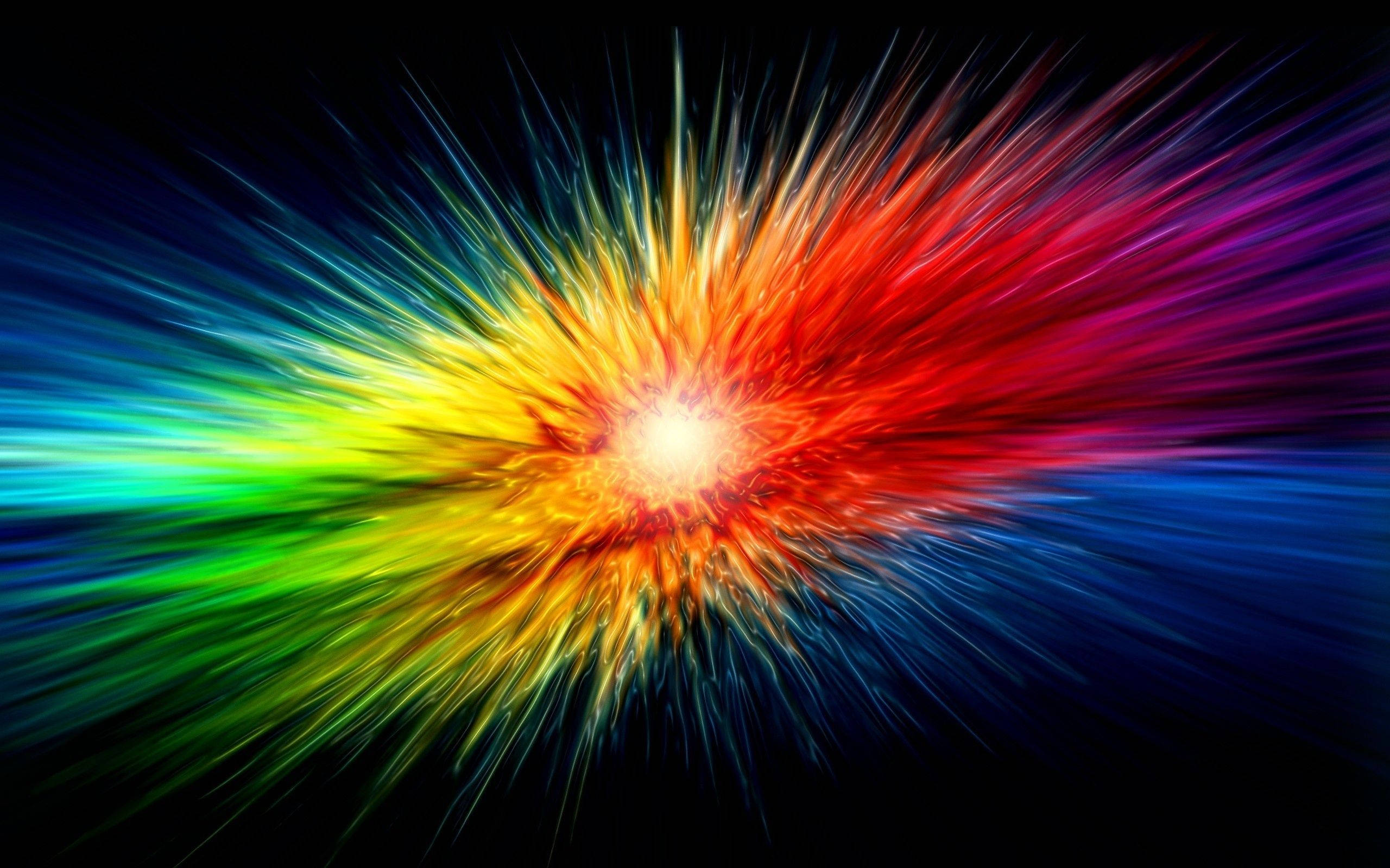 4K Moving, rainbow, black, 2K Desktop Wallpaper