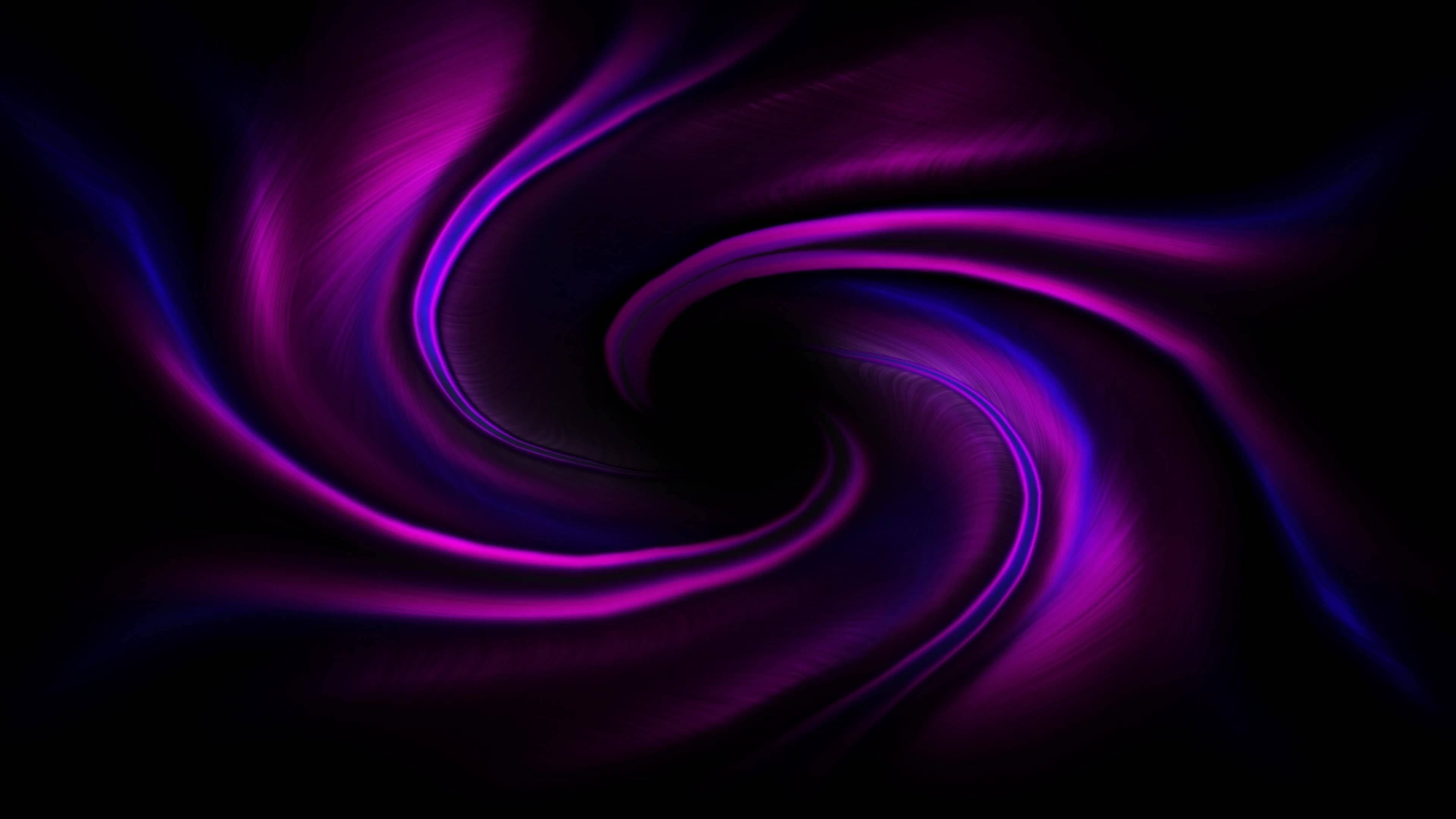 4K Moving, purple vortex, neon ribbons, 4K Desktop Wallpaper