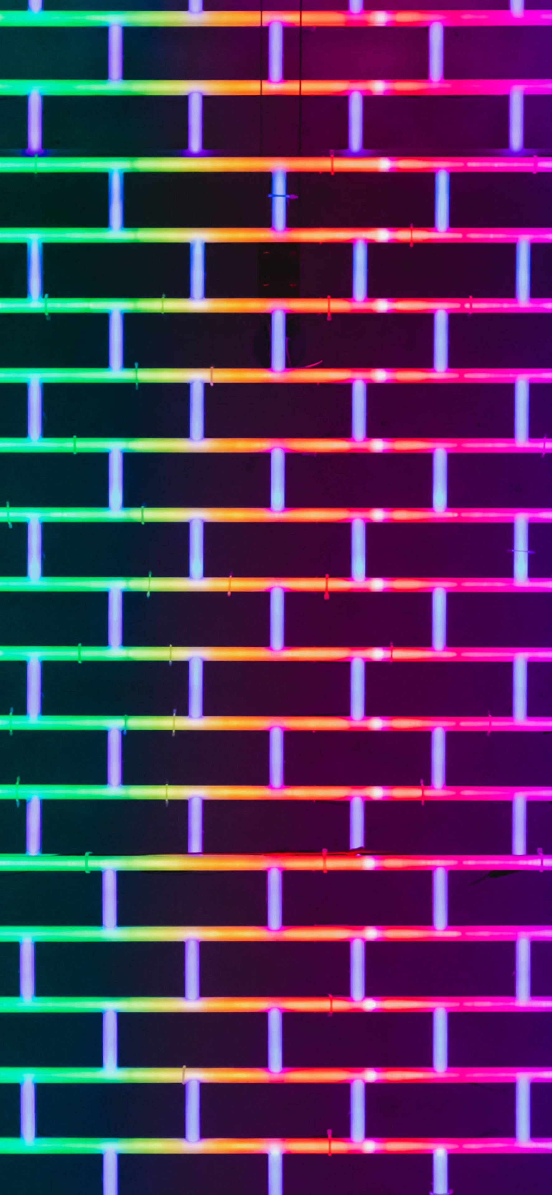 4K Neon iPhone, neon lights, rainbow hues, 4K Phone Wallpaper