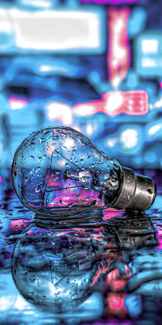 Bulb, Dark Neon, iPhone, SD Phone Wallpaper
