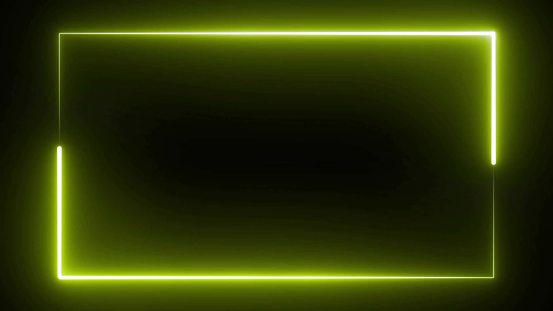 neon green, rectangular frame, dark gradient background, Full HD Desktop Wallpaper
