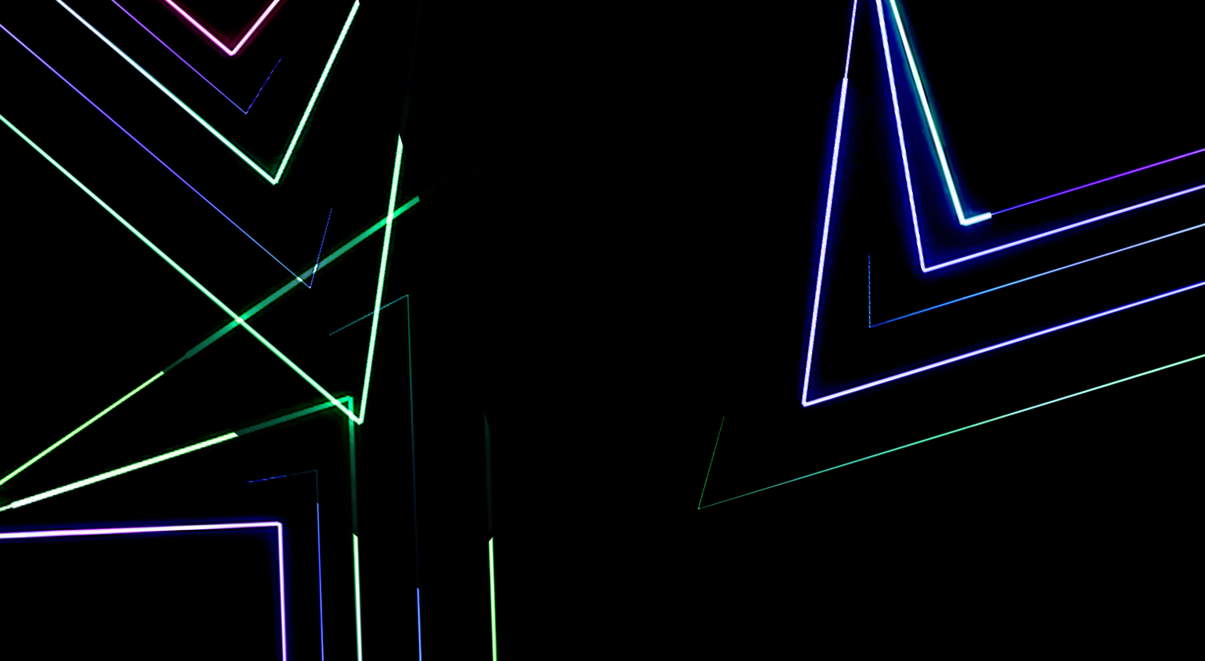 neon, 3840 x 2106, geometric shapes, 4K Desktop Wallpaper