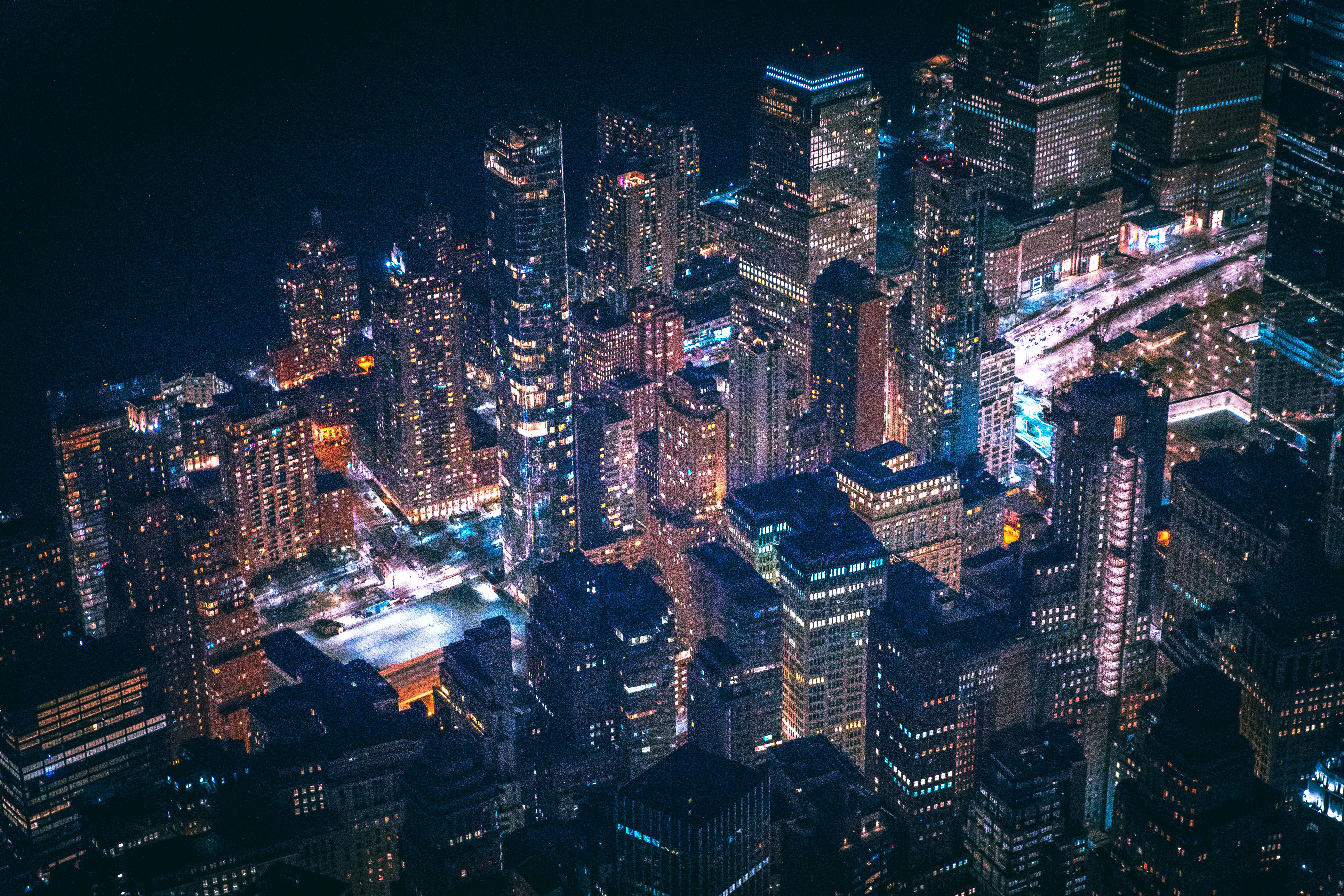 4K New York City, aerial view, dense cityscape, 5K Desktop Wallpaper