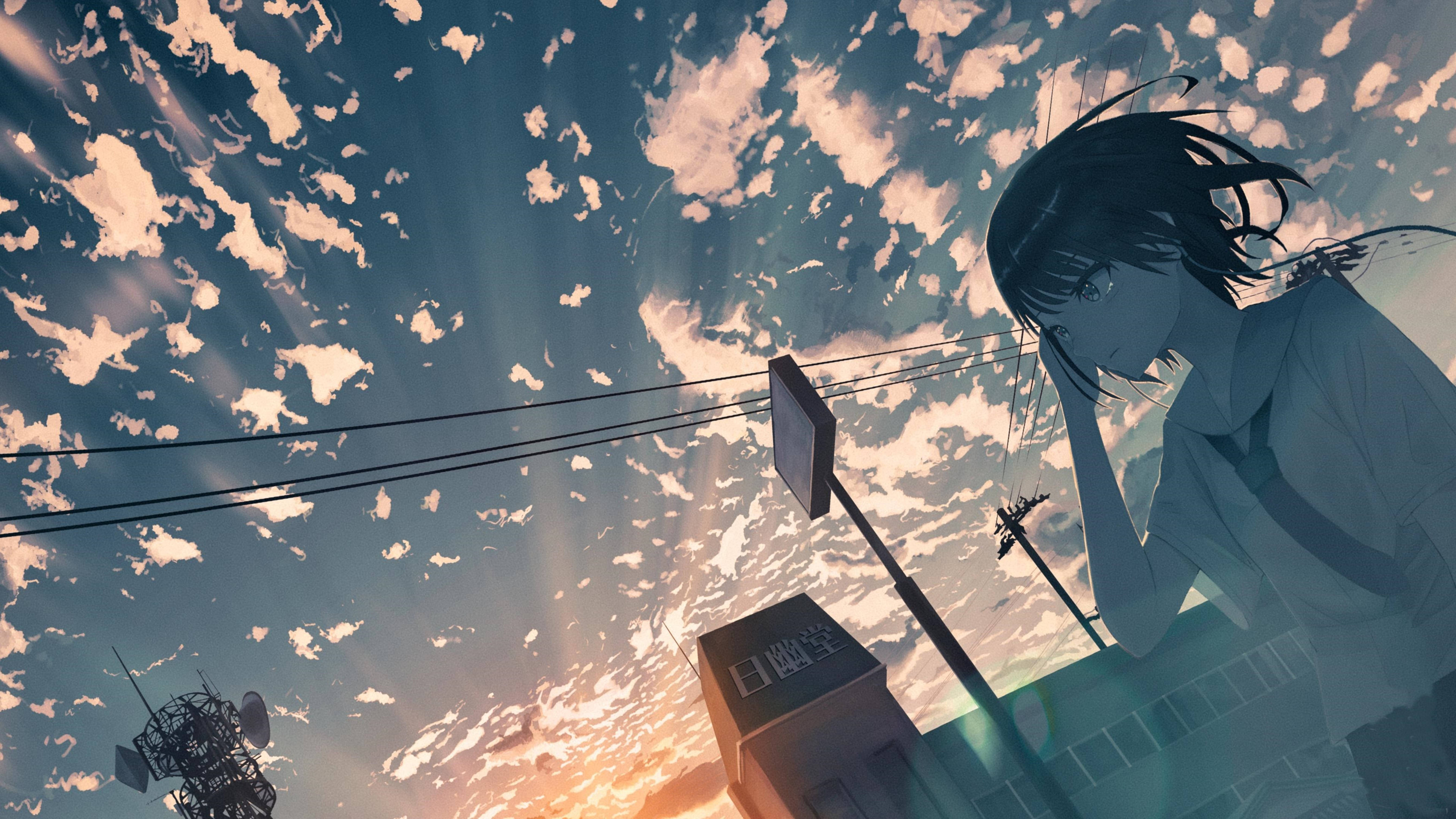 4K PFP, schoolgirl, street, 5K Desktop Wallpaper