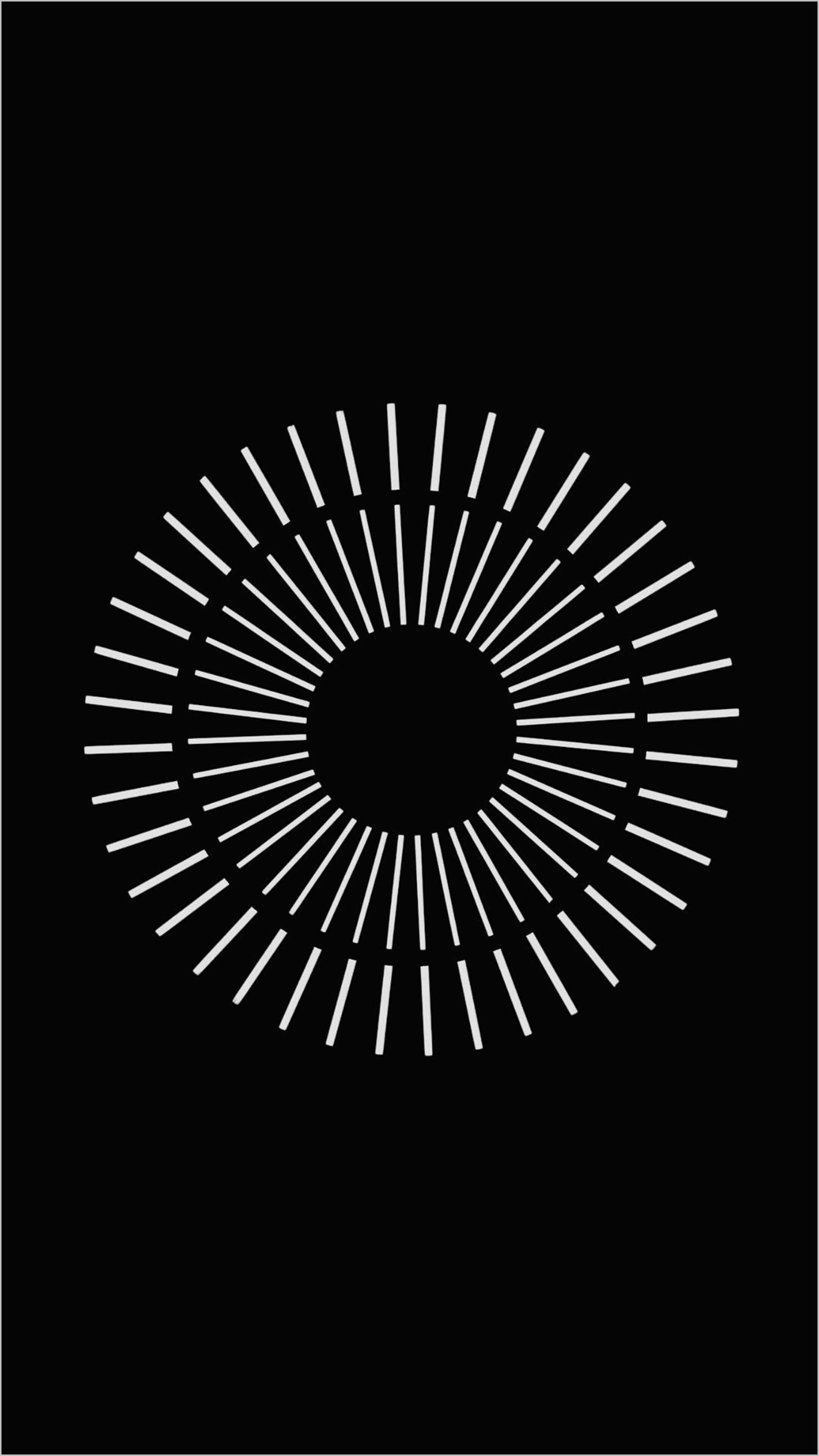 4K AMOLED phone, white circle, black background, 4K Phone Wallpaper