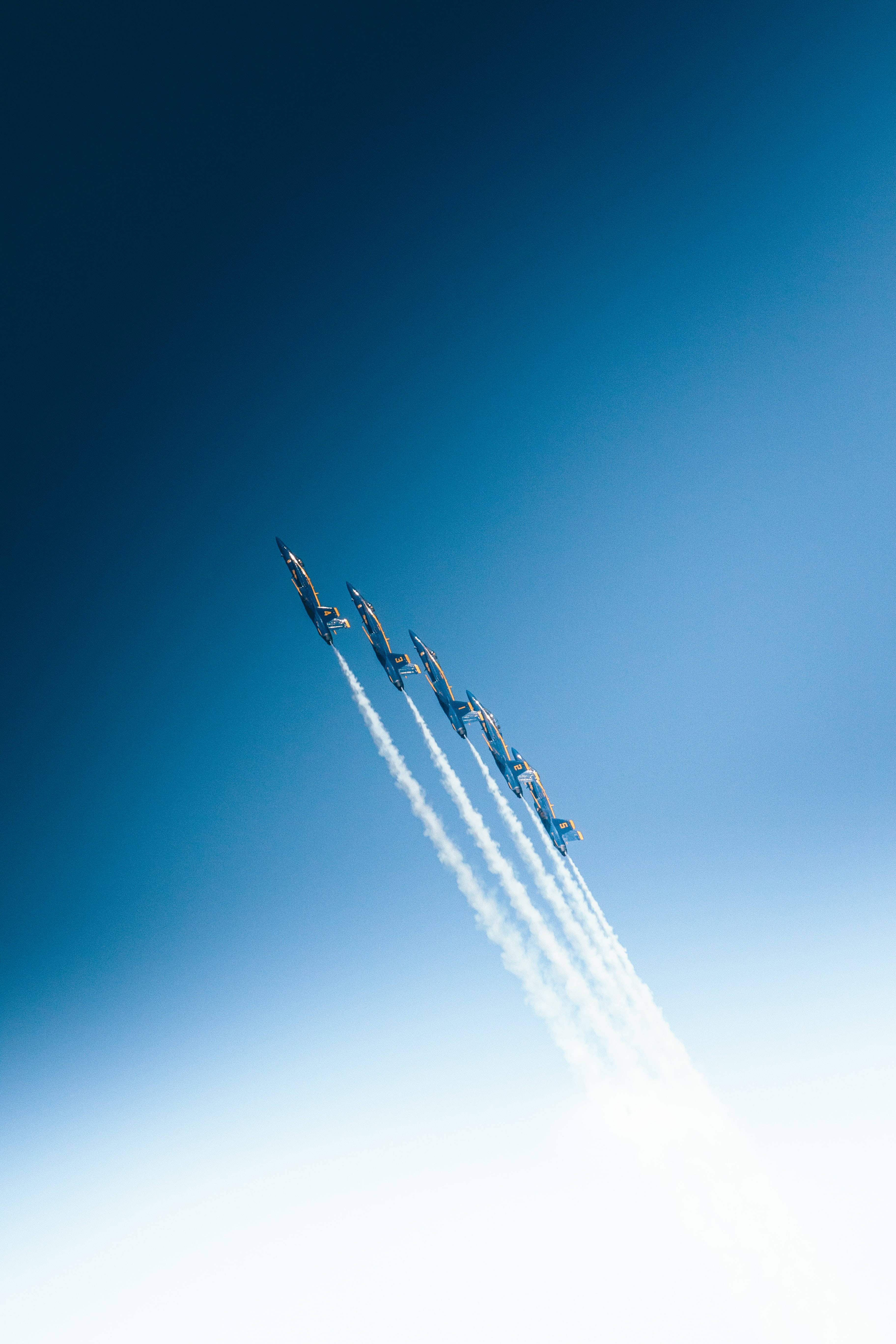 4K Ultra HD, phone jet planes, blue sky, 5K Phone Wallpaper